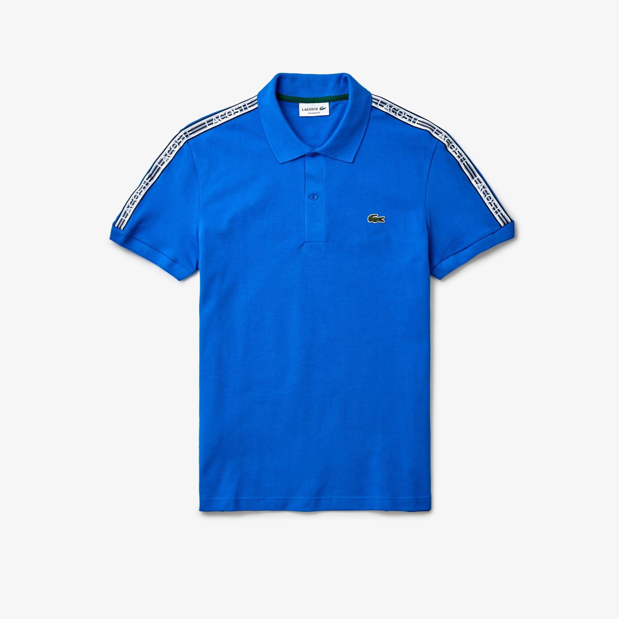 Men's Regular Fit Stretch Piqué Logo Polo Product Image