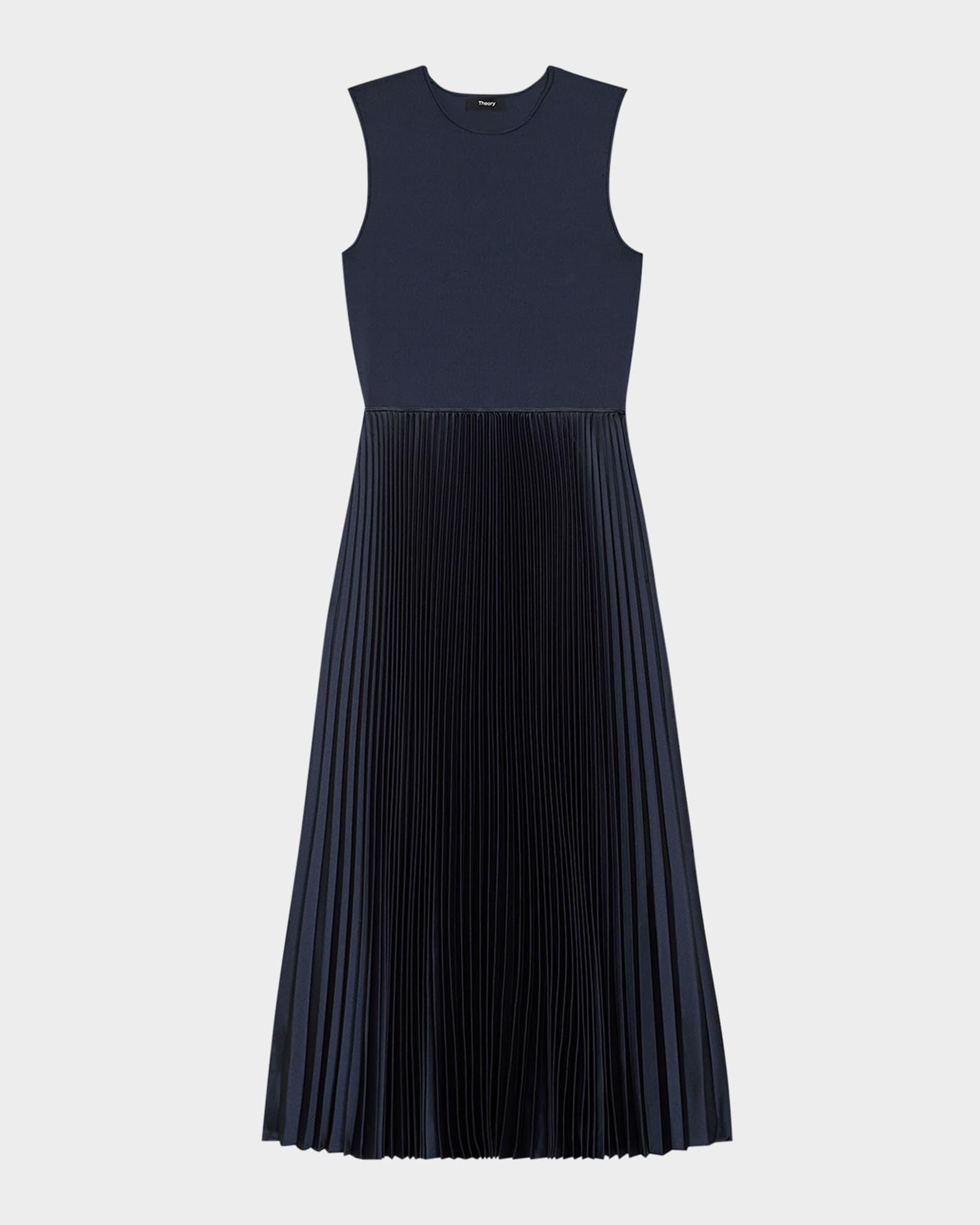 Combo Satin Pleated Dress Product Image