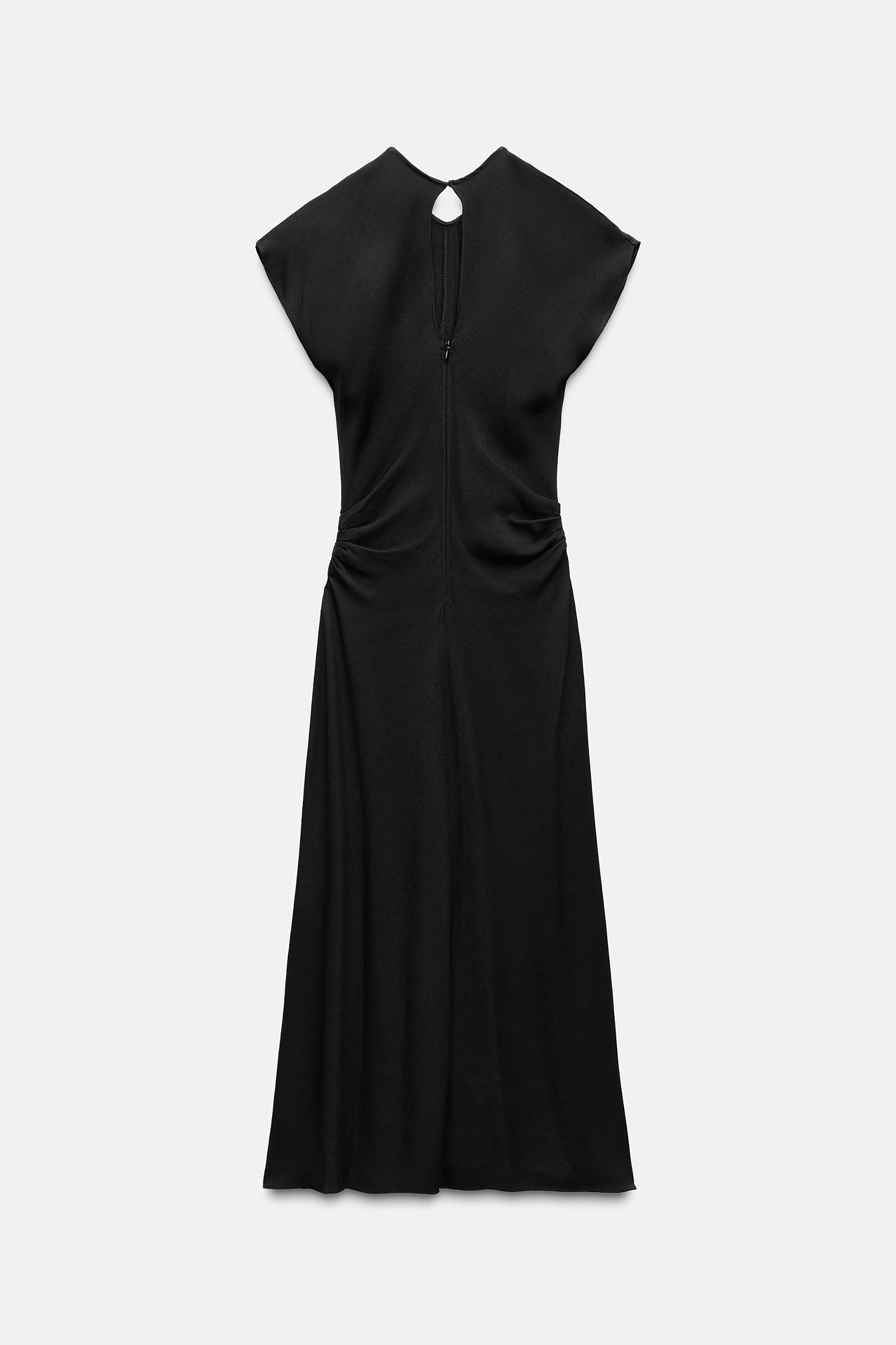 LONG DRAPED DRESS ZW COLLECTION Product Image