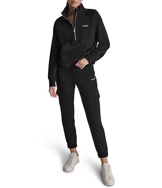 DKNY by Donna Karan Logo Slim Fit Cargo Pull-On Joggers Product Image