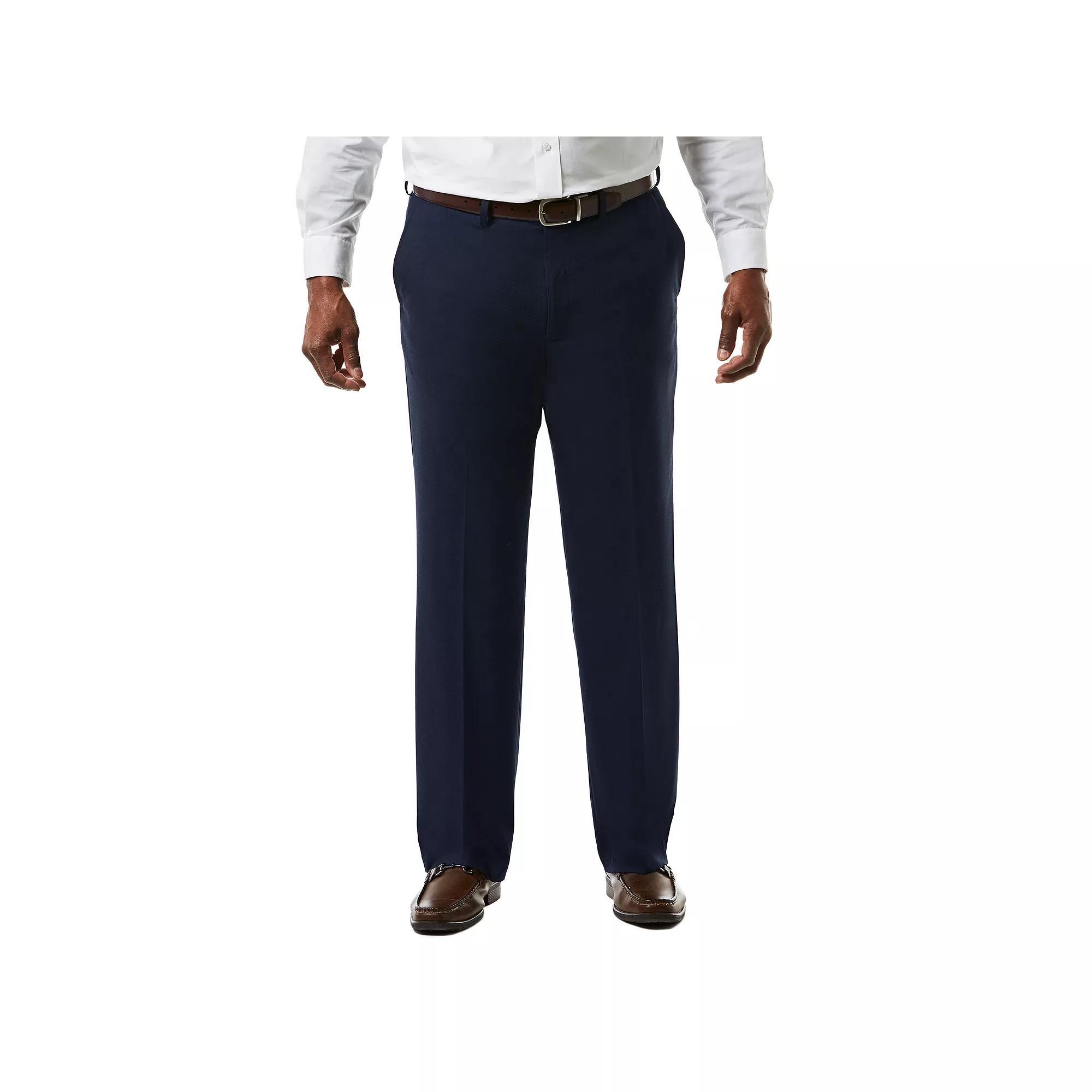 Big & Tall J.M. Haggar Premium Classic-Fit Sharkskin Stretch Flat-Front Suit Pants, Mens Product Image