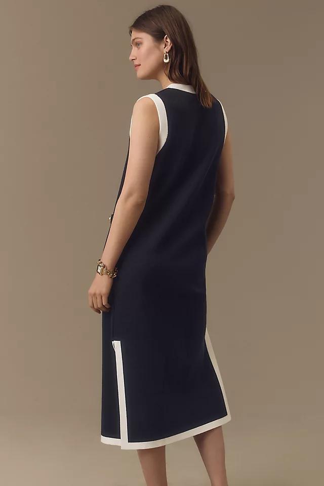 English Factory Sleeveless V-Neck Bow Midi Dress Product Image