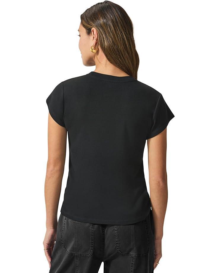 Short Sleeve Puckered Knit Baby Tee Product Image