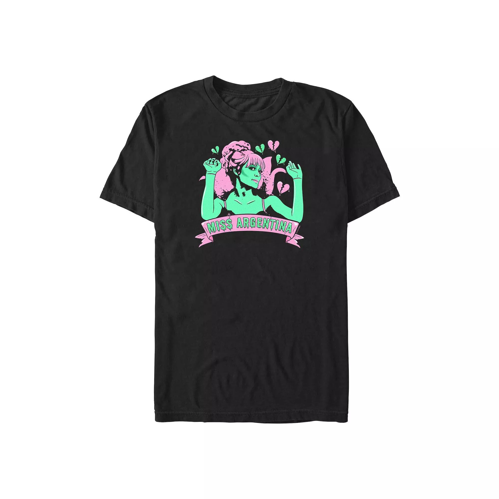 Men's Beetlejuice Miss Argentina Graphic Tee, Size: Medium, Black Product Image