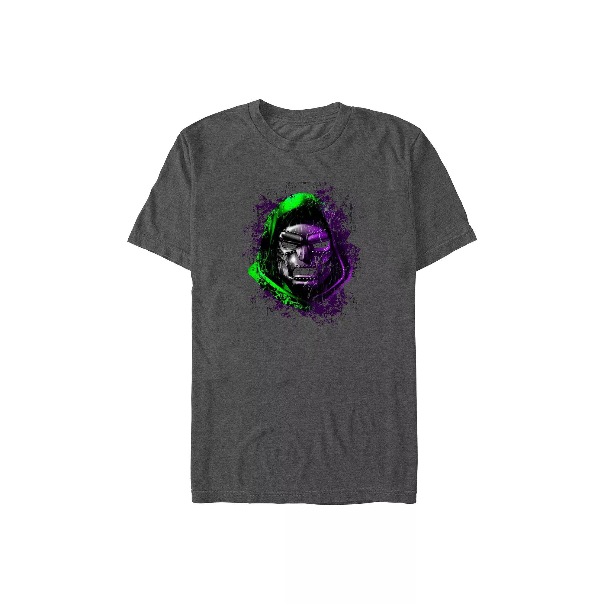 Big & Tall Marvel Fantastic Four Dr. Doom Glow Graphic Tee, Men's, Size: XL Tall, Grey Heather Product Image