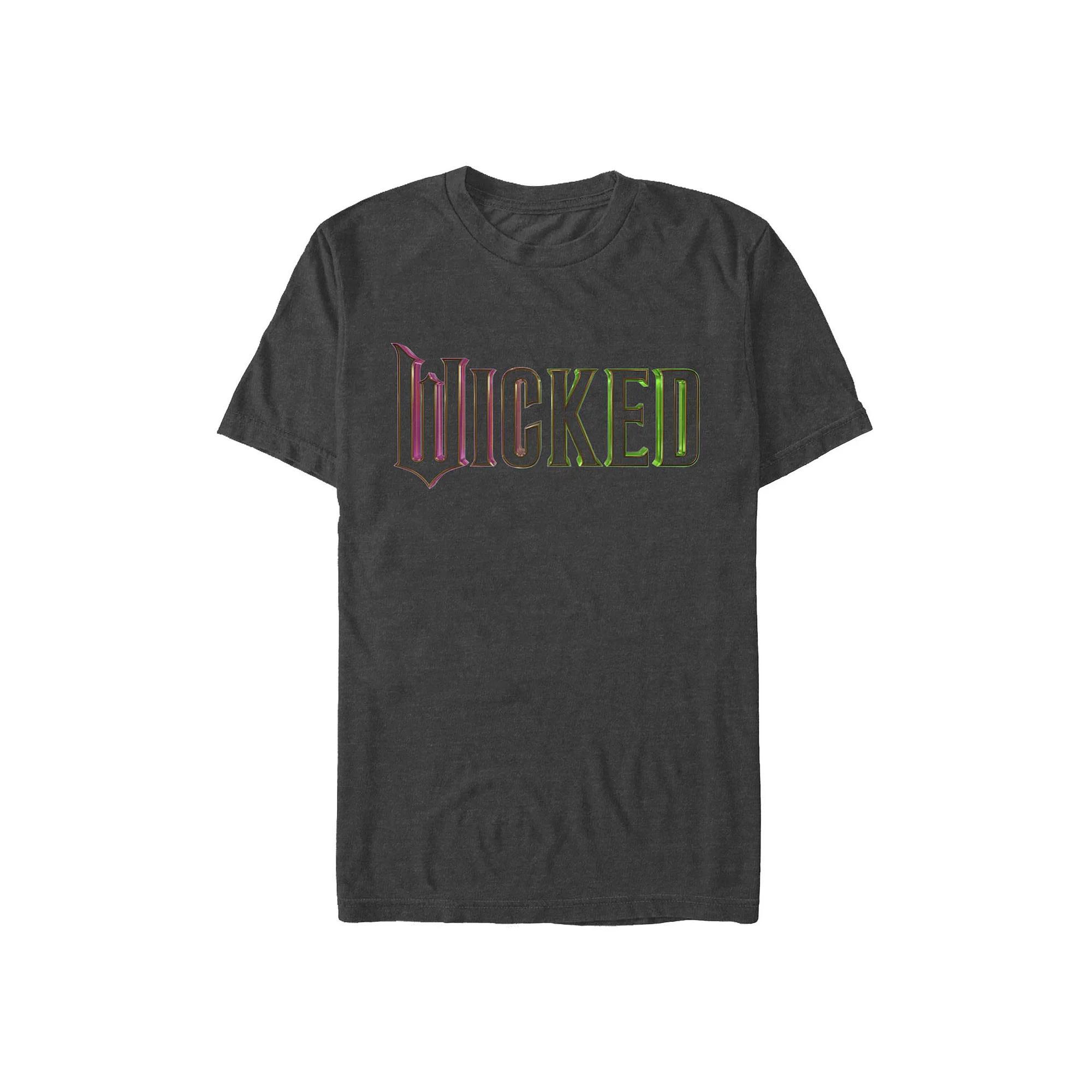 Men's Wicked Movie Logo Graphic Tee, Size: Large, Grey Heather Product Image