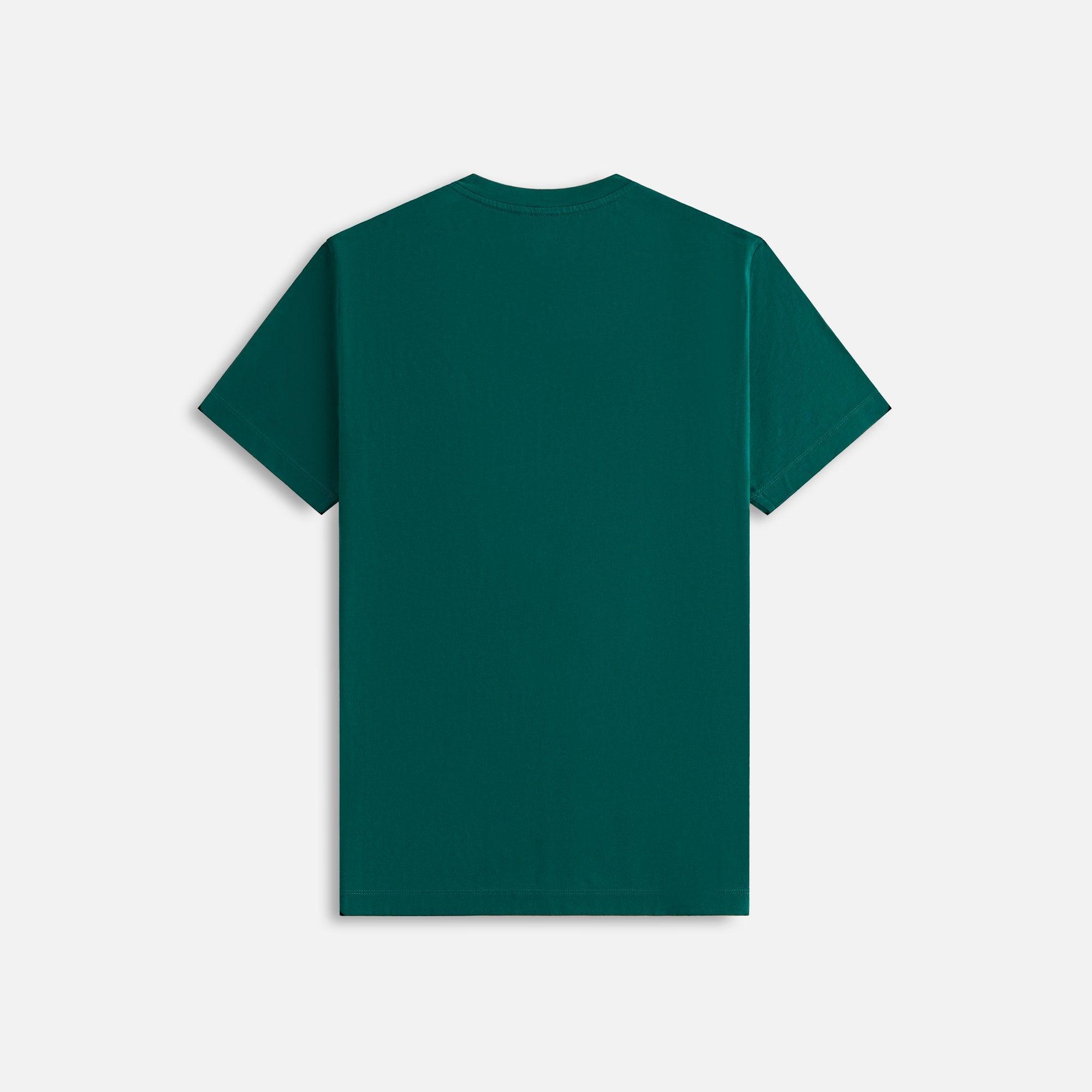 Moncler Flocked Logo Tee - Forest Green Male Product Image
