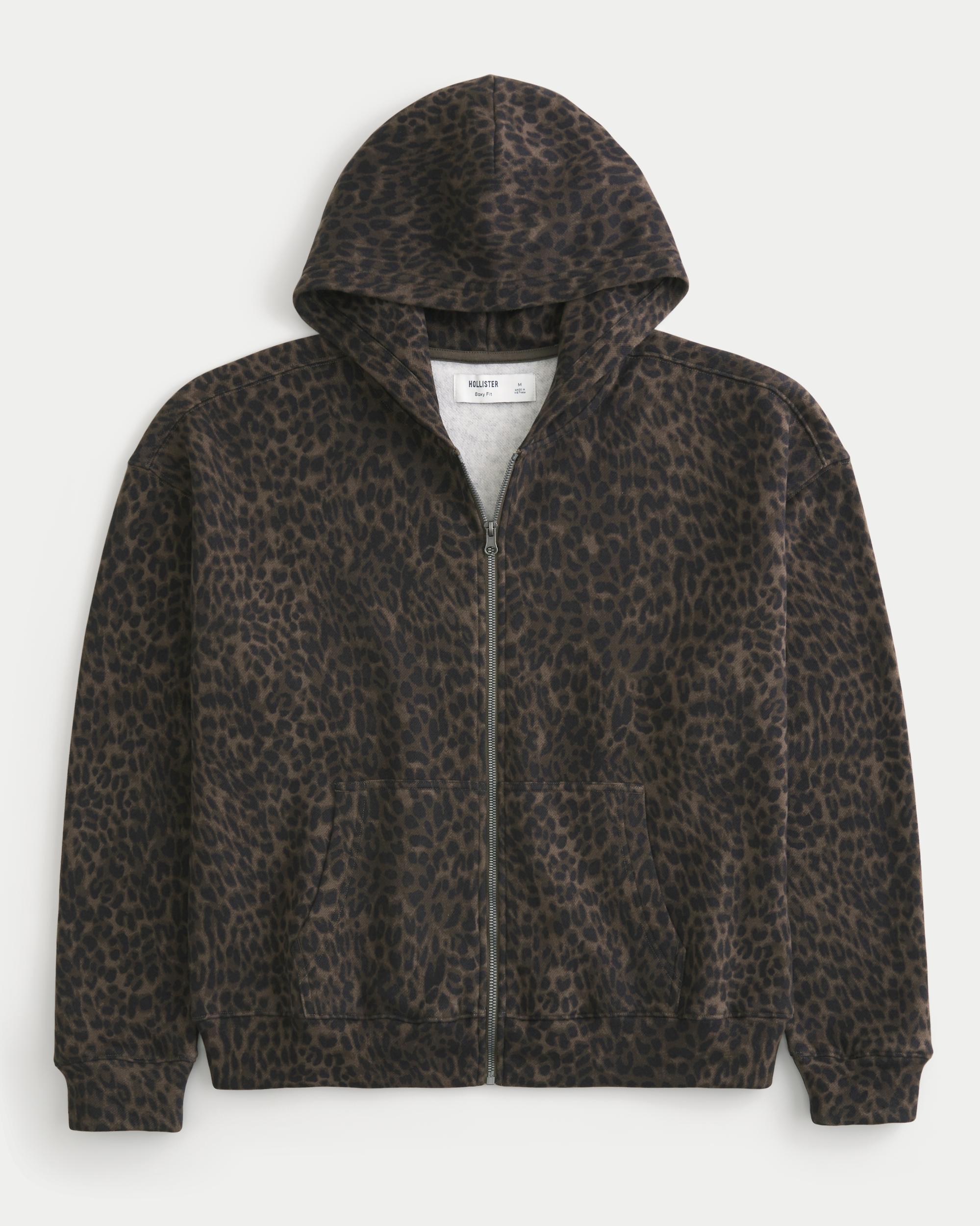 Boxy Zip-Up Hoodie Product Image