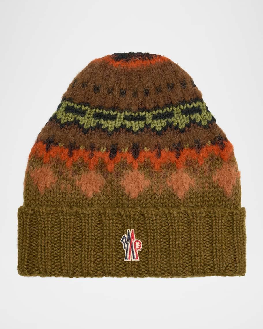 Mens Patterned Wool Beanie Product Image
