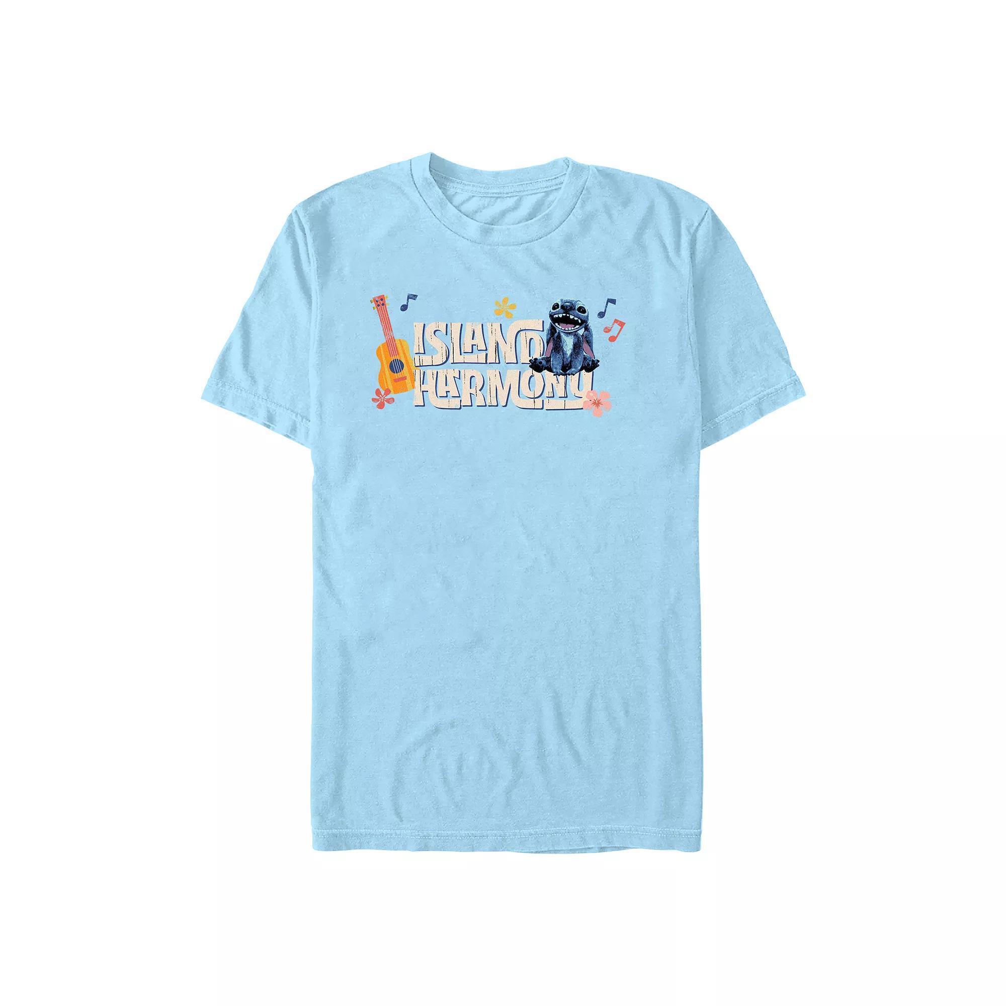 Disney's Lilo & Stitch Island Harmony Men's Graphic Tee, Size: XXL, Light Blue Product Image