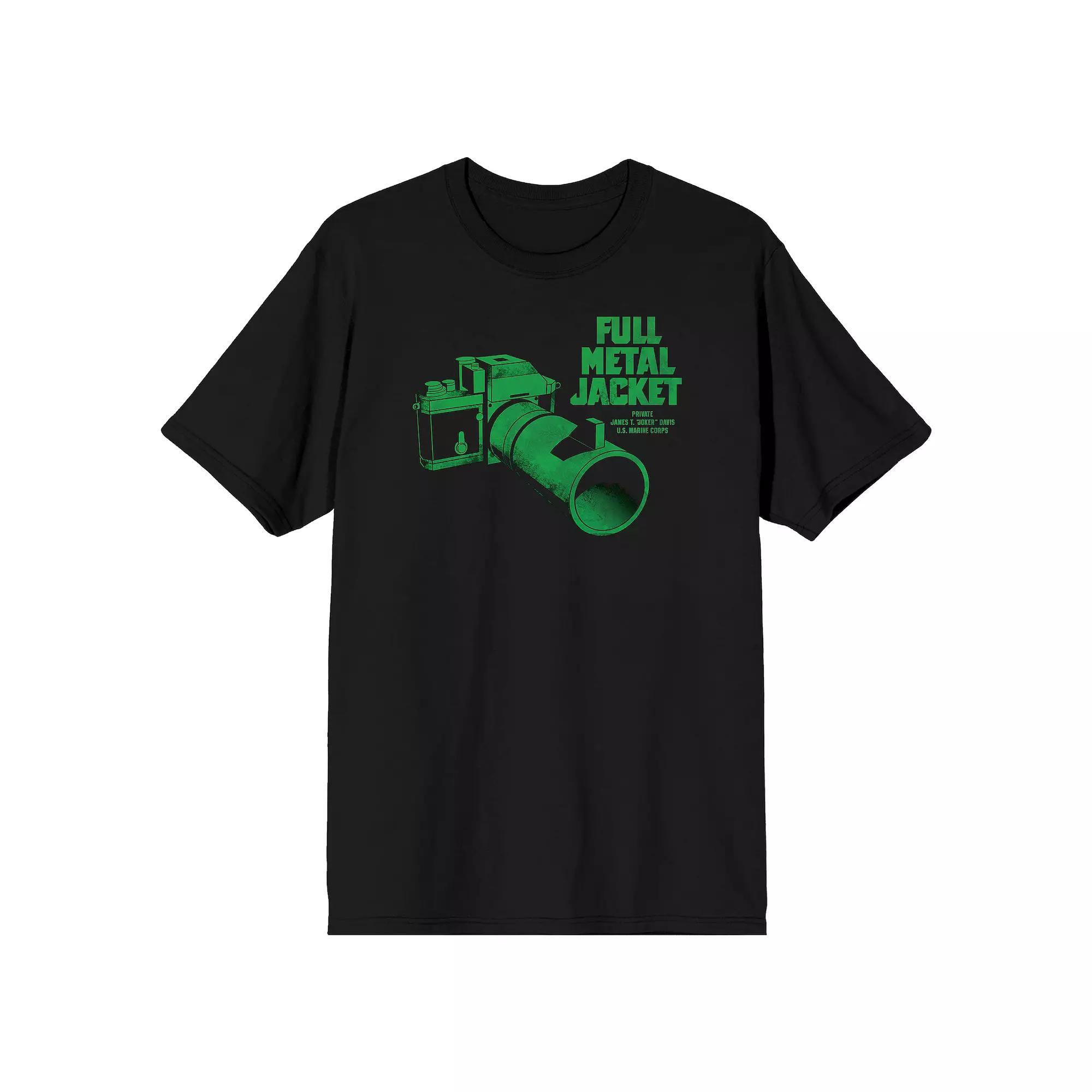 Men's Full Metal Jacket Camera Graphic Tee, Size: Small, Black Product Image