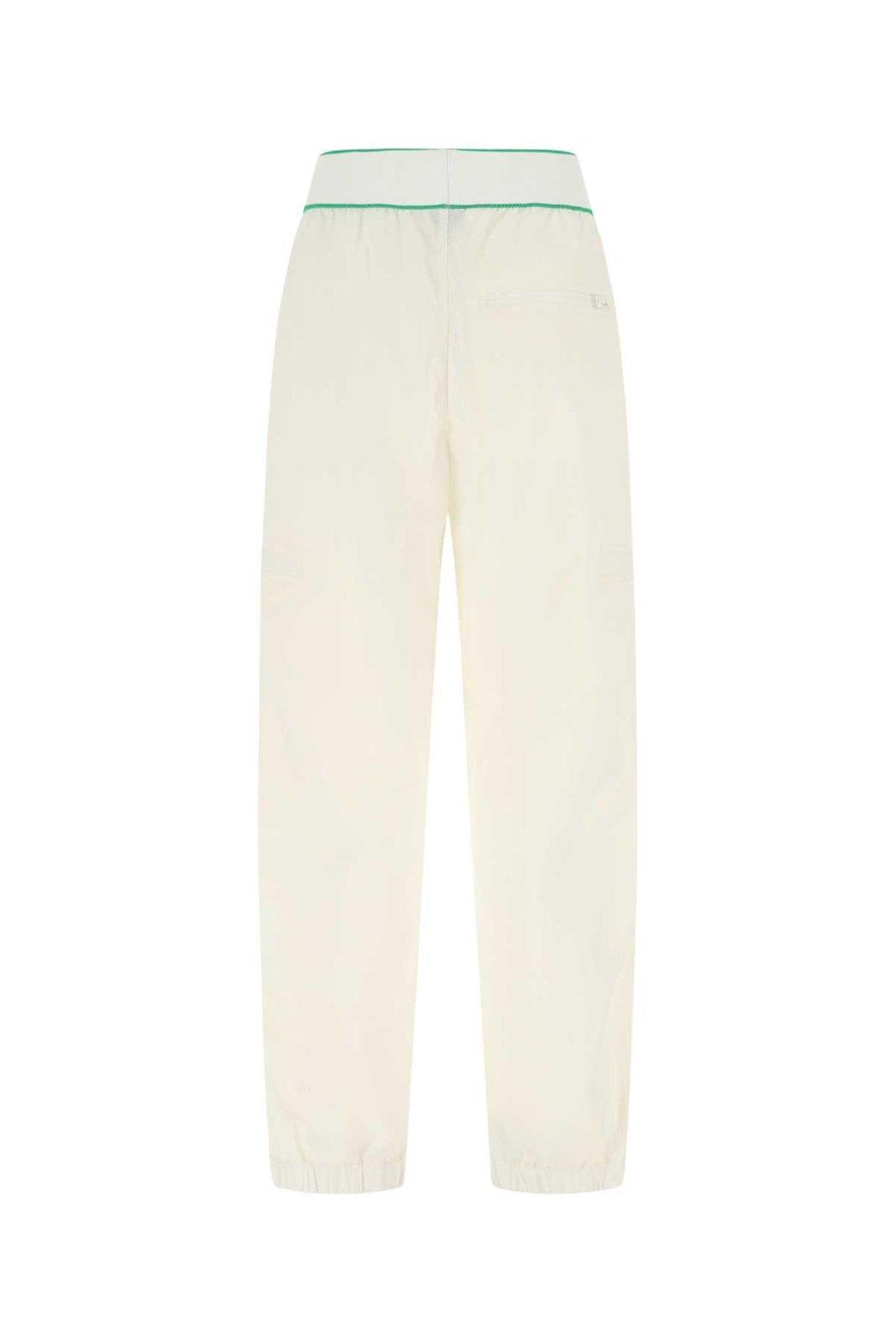 BOTTEGA VENETA Reverse Logo Pants In White Product Image