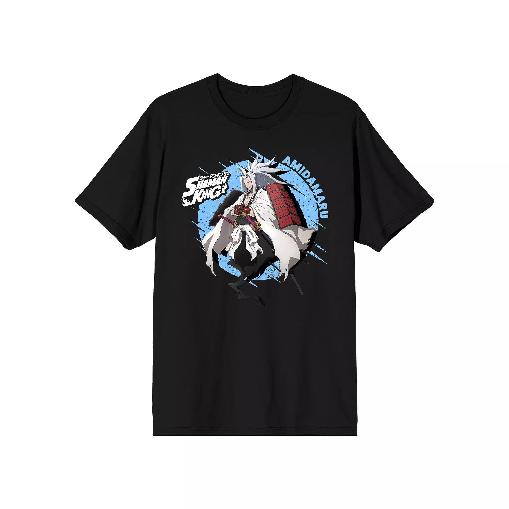 Men's Shaman King Samurai Spirit Tee, Size: Large 30, Black Product Image