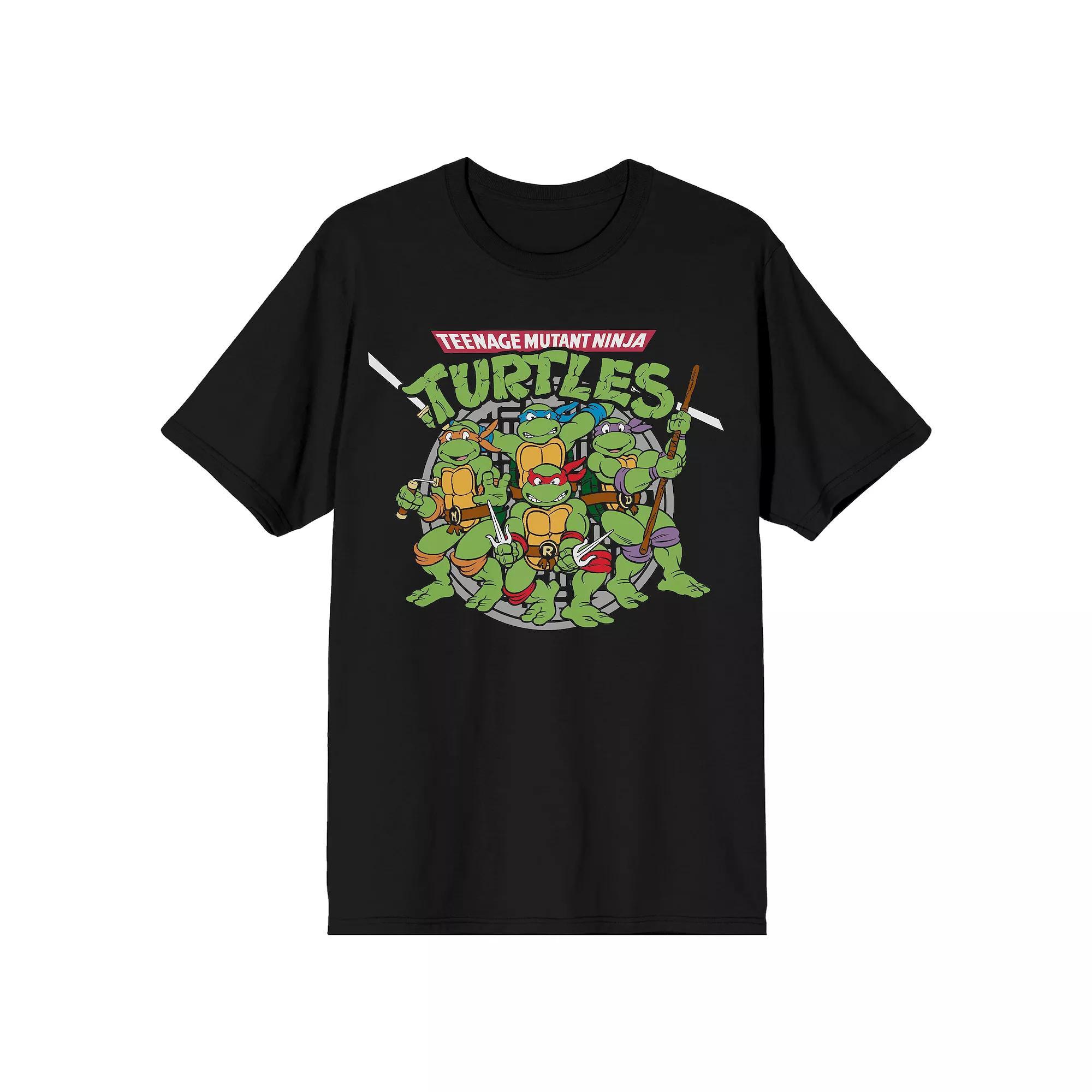 Men's Teenage Mutant Ninja Turtles TMNT Tee, Size: XL, Black Product Image
