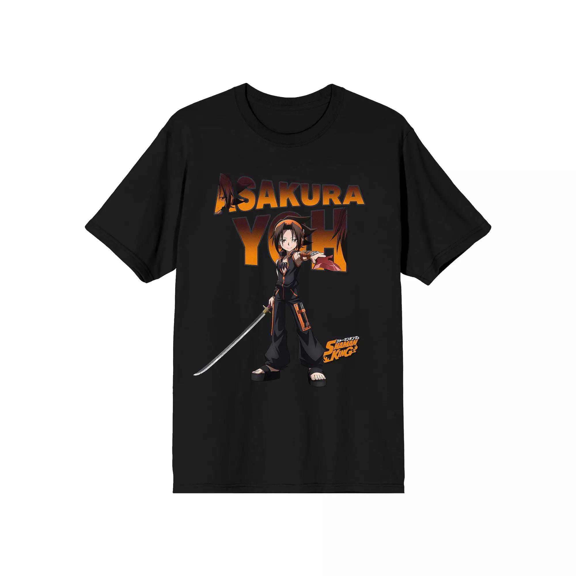 Men's Shaman King Yoh Asakura Tee, Size: Large, Black Product Image