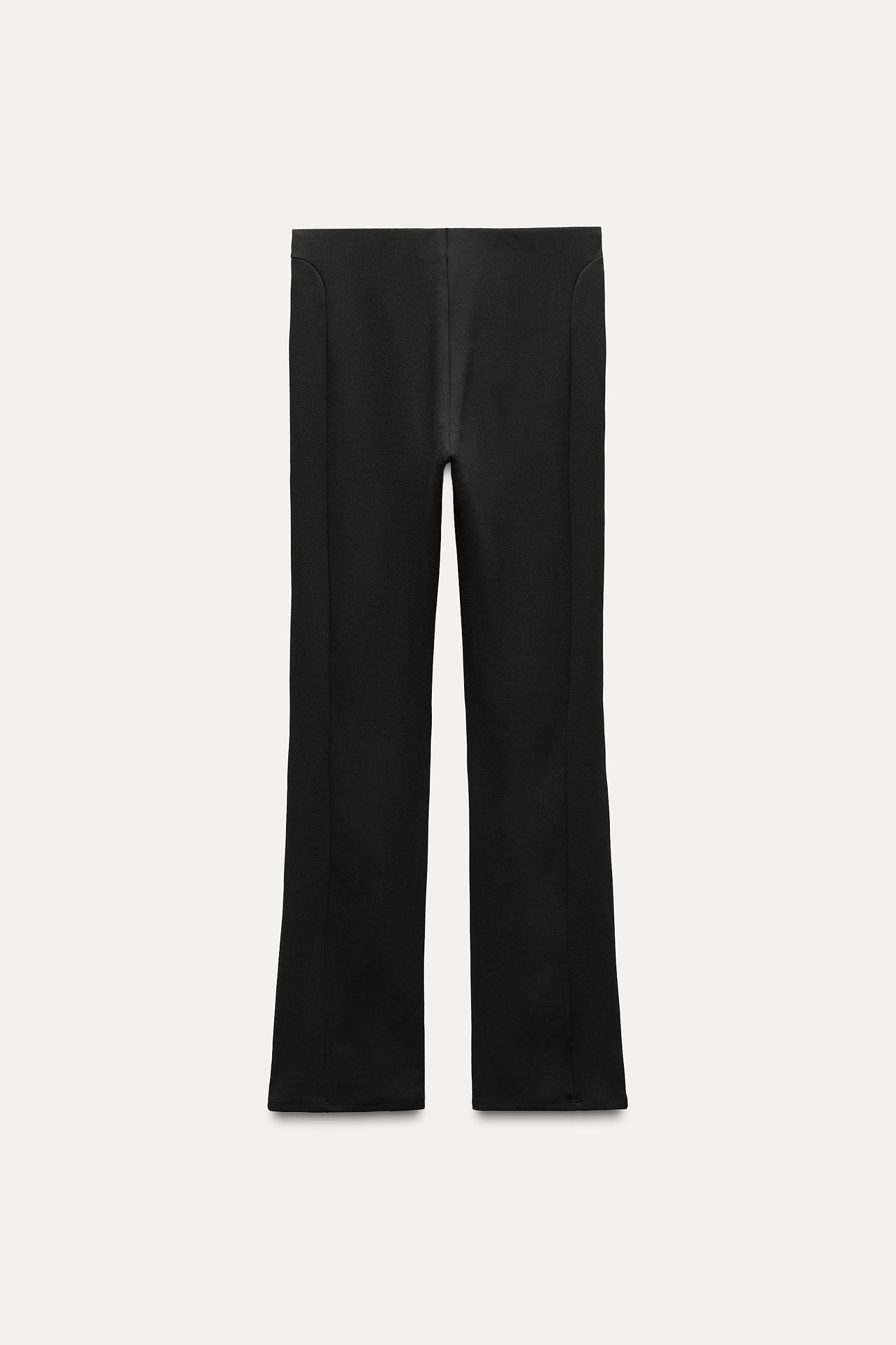 FLARED LEGGINGS WITH A MID WAIST Product Image