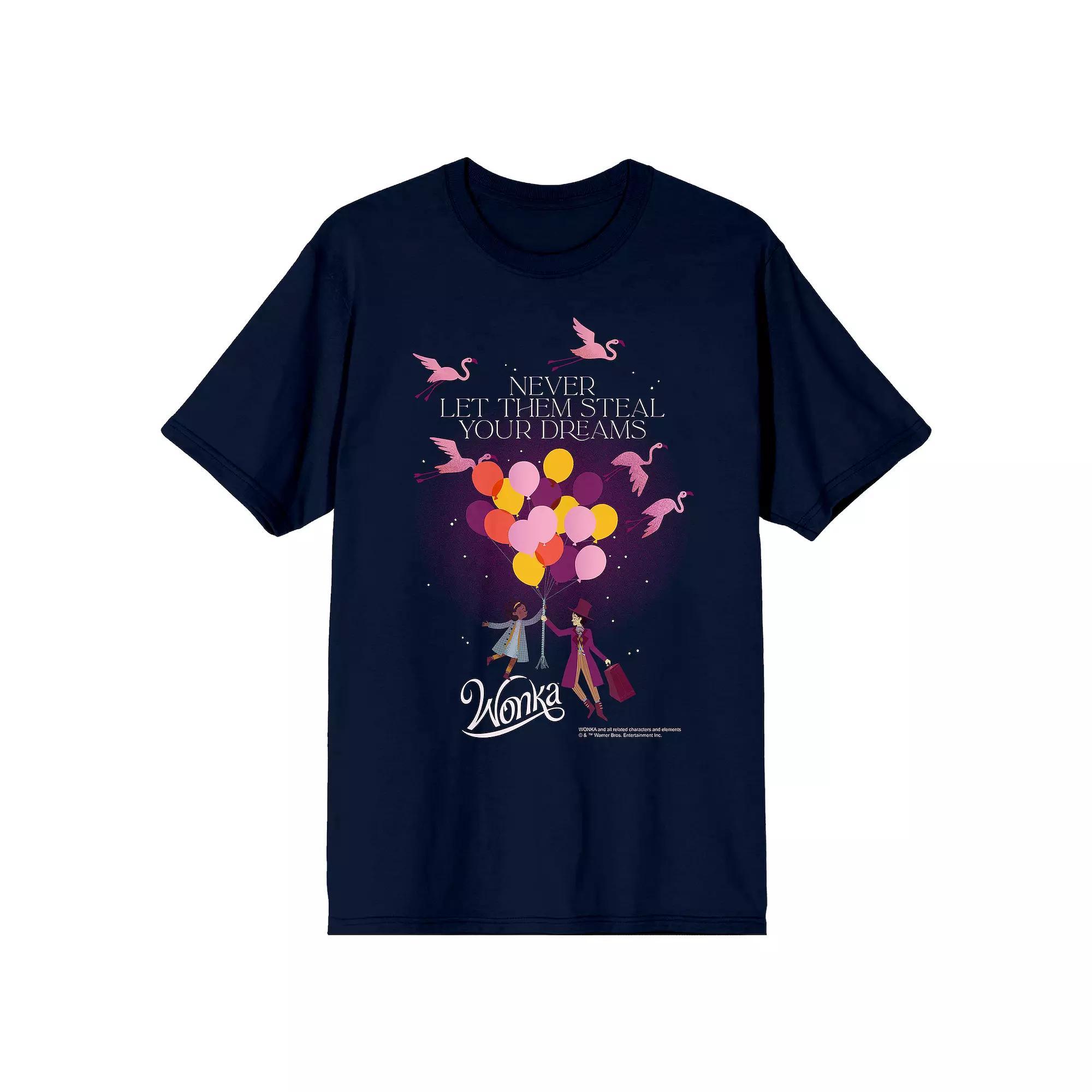 Men's Wonka 2023 Never Let Them Steal Your Dreams Tee, Size: Medium 30, Blue Product Image