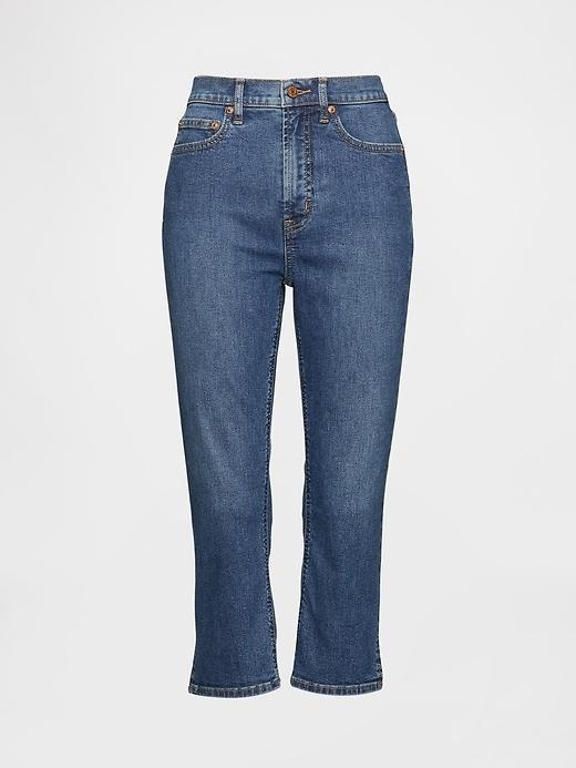 High Rise Capri Jeans Product Image
