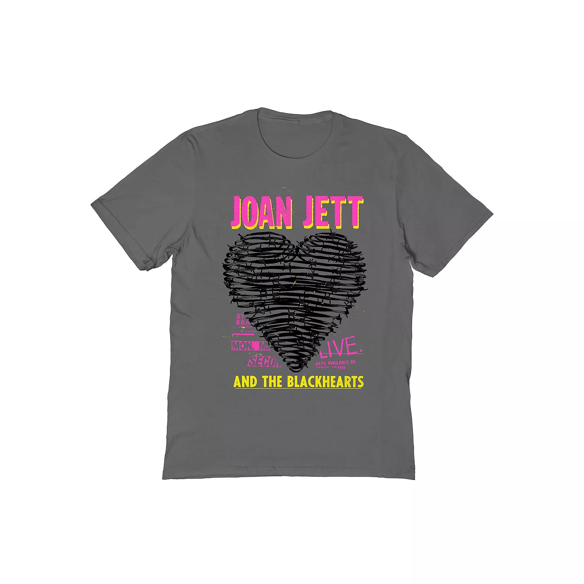 Men's Joan Jett & The Black Hearts Men's T-Shirt, Size: Medium, Grey Product Image