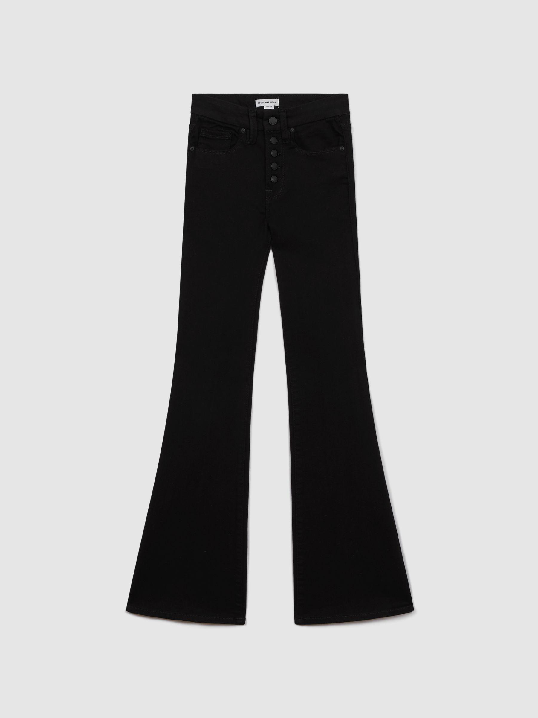 Good American Flared Jeans in Black Product Image