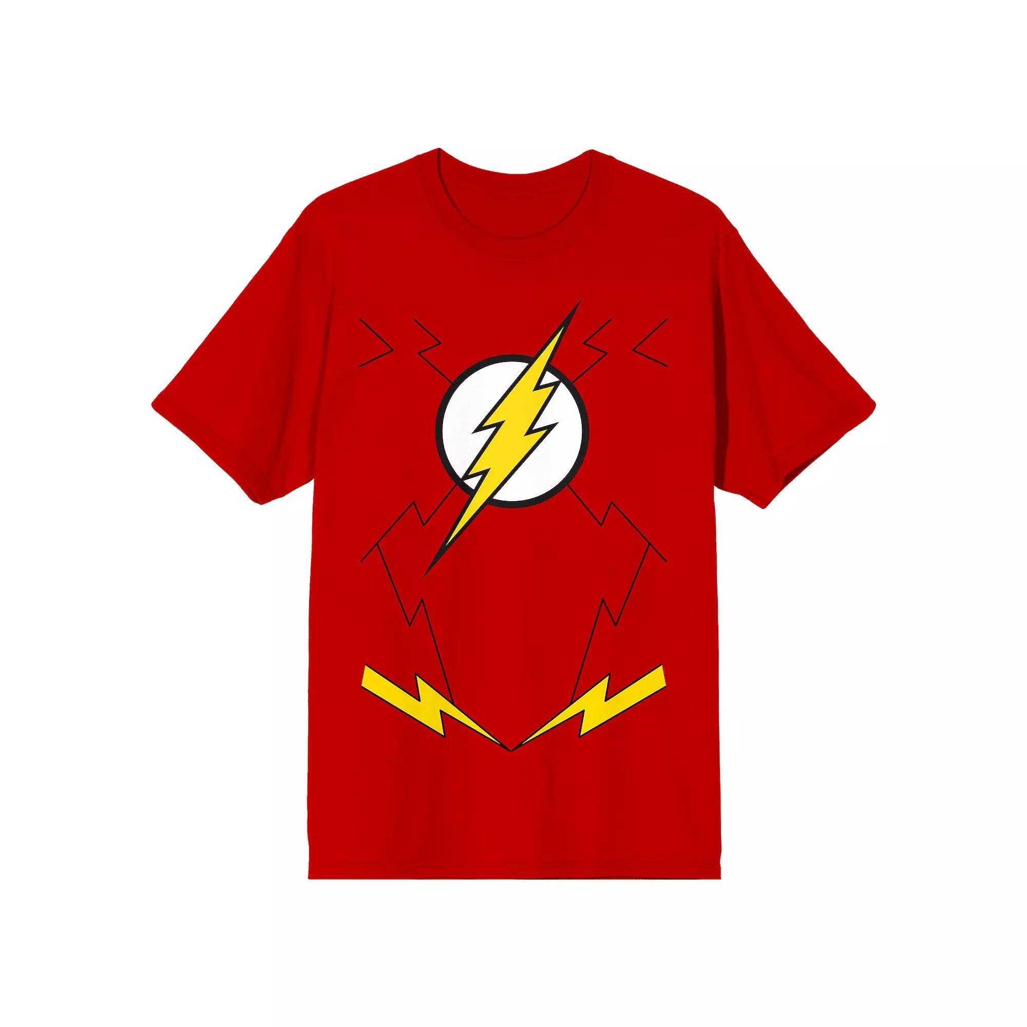 Men's Justice League Flash Crest Tee, Size: Medium, Red Product Image