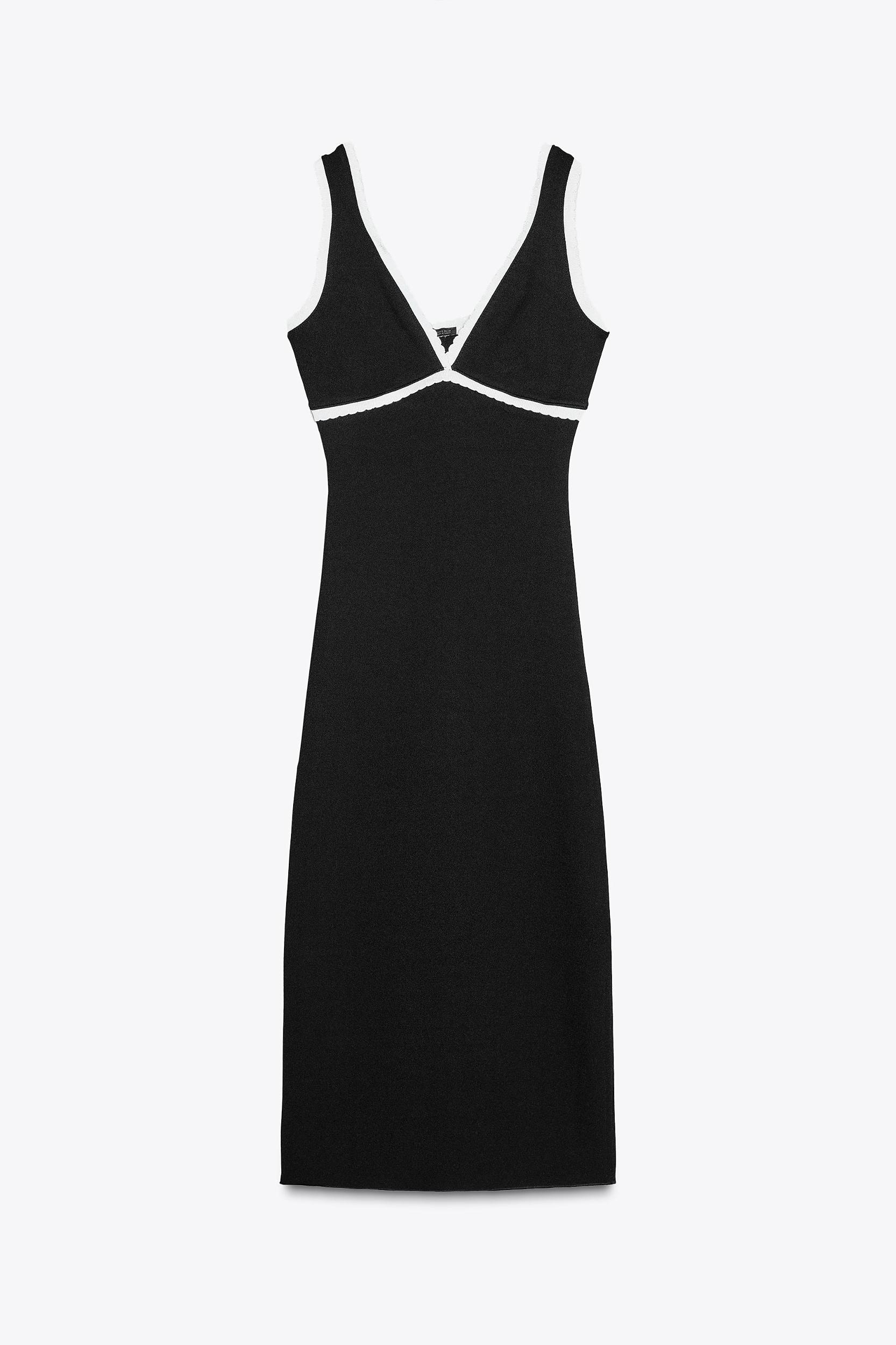 CONTRAST TRIM DRESS Product Image