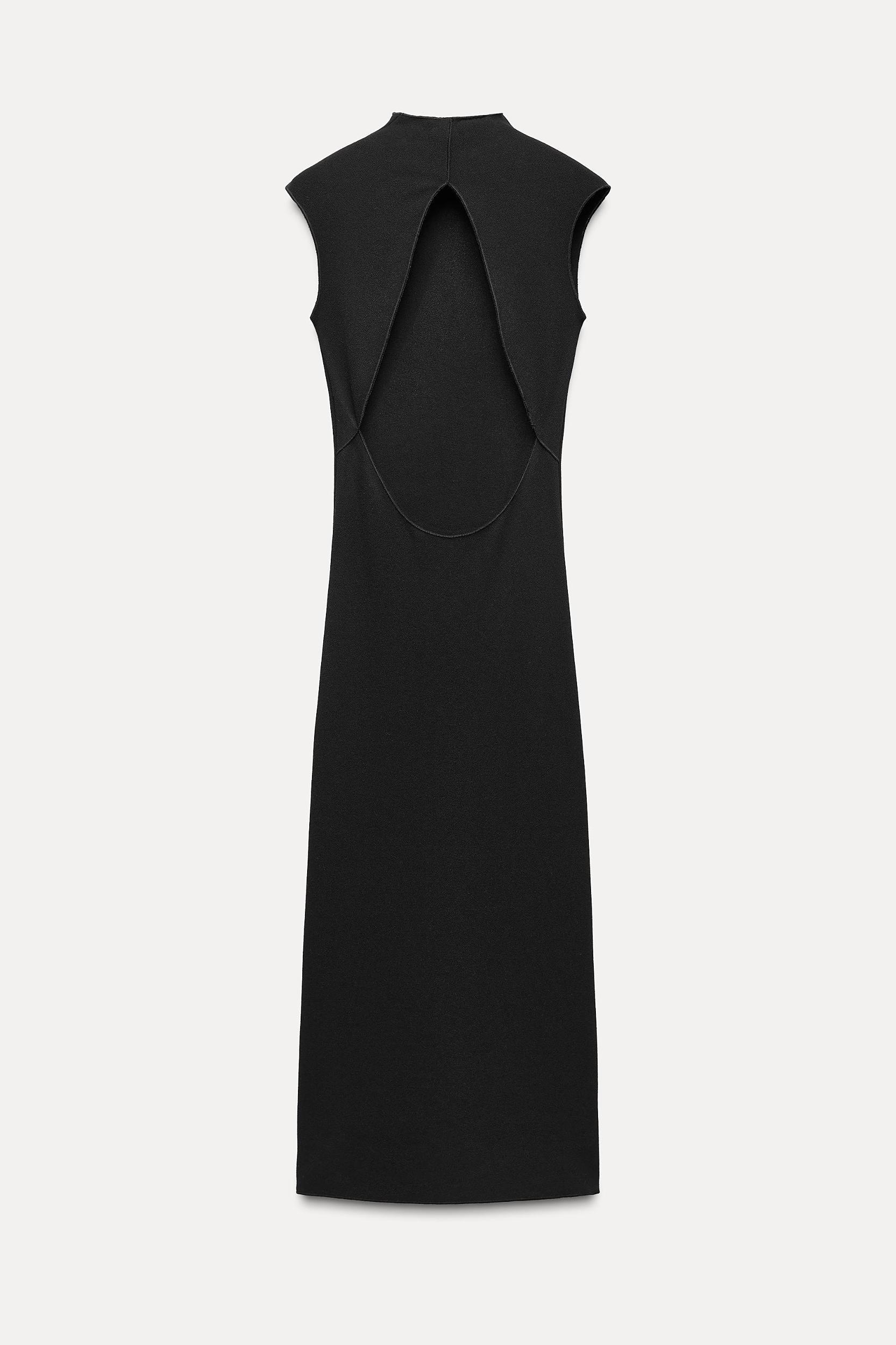 CUT OUT STRETCH MIDI DRESS Product Image