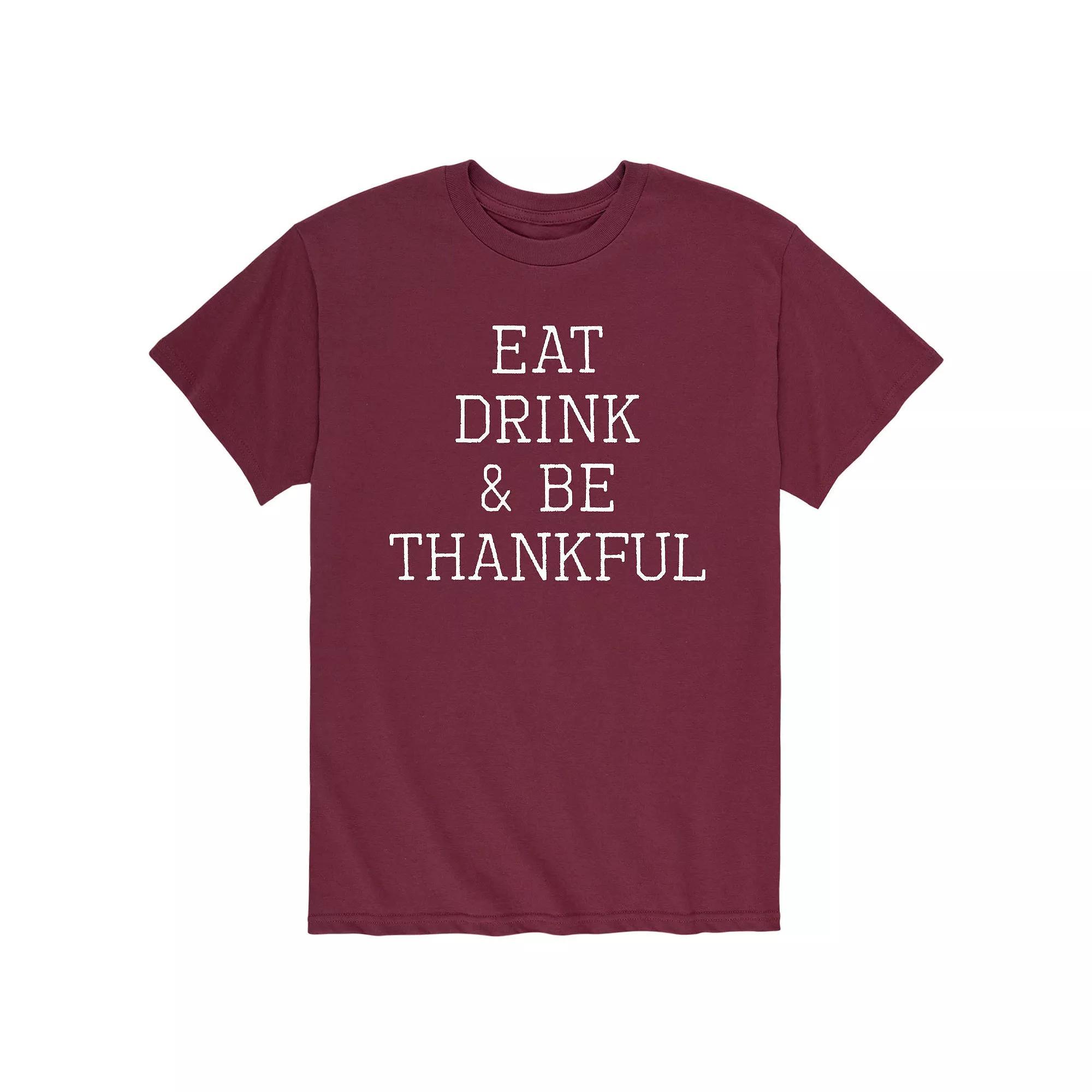 Mens Eat Drink Be Thankful Tee Product Image