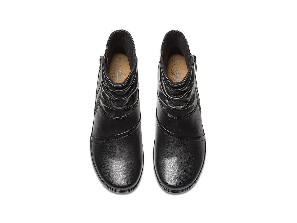 Clarks® Cora Pace Women's Leather Boots, Size: 6.5, Black Product Image