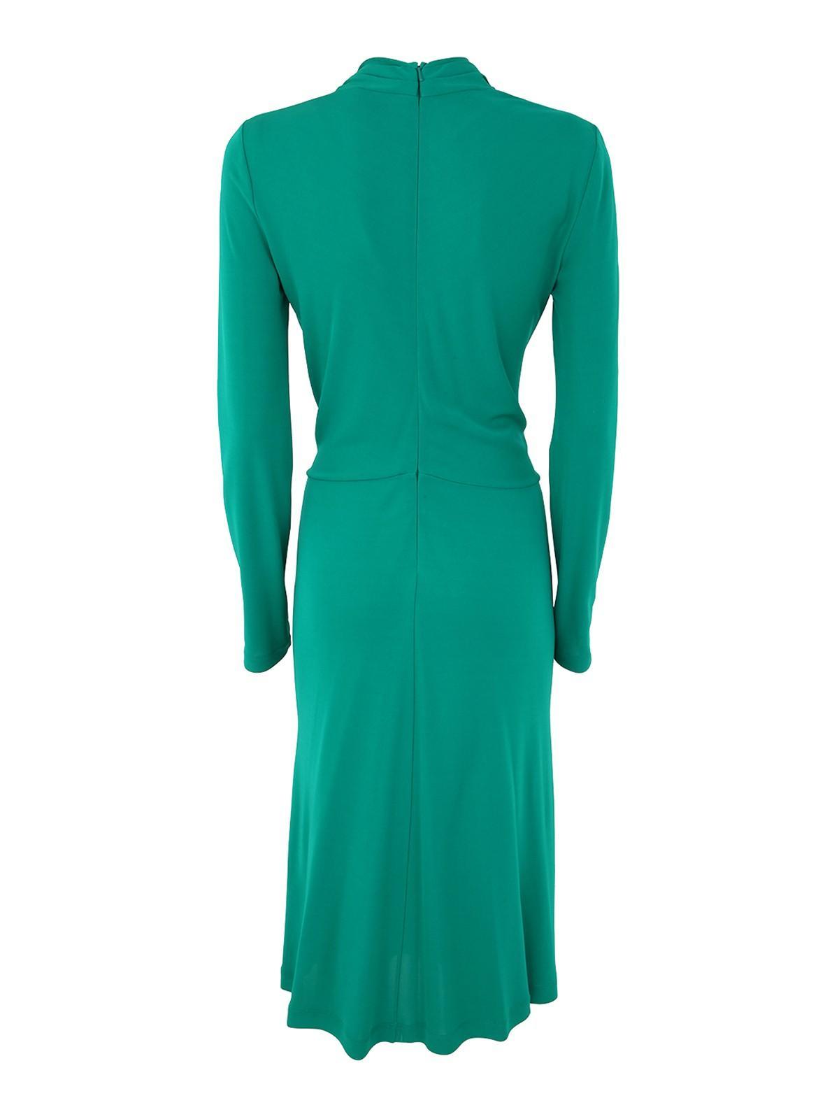 ALBERTA FERRETTI Wrap Midi Dress In Green Product Image