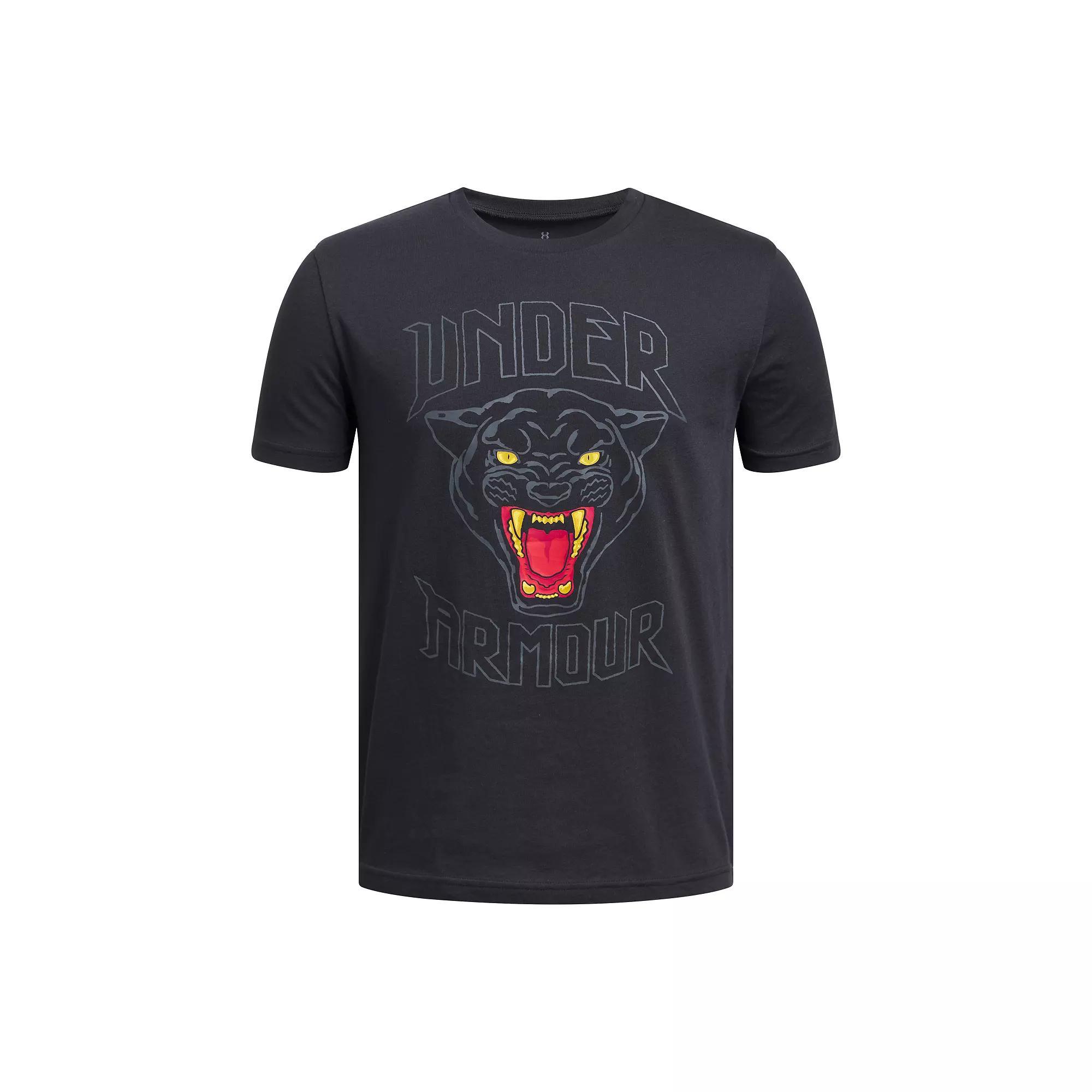 Boys 8-20 Under Armour Gone Dark Short Sleeve Graphic Tee, Boy's, Size: Large, Black Product Image