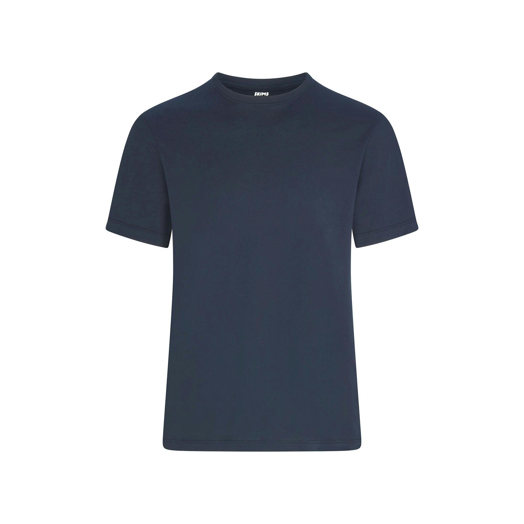 SKIMS COTTON MENS CLASSIC T-SHIRT | NAVY Product Image