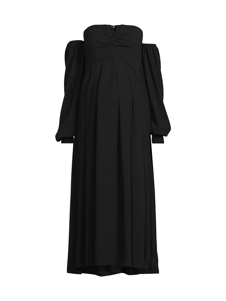 Womens Maternity Sabrina Off-The-Shoulder Gown Product Image