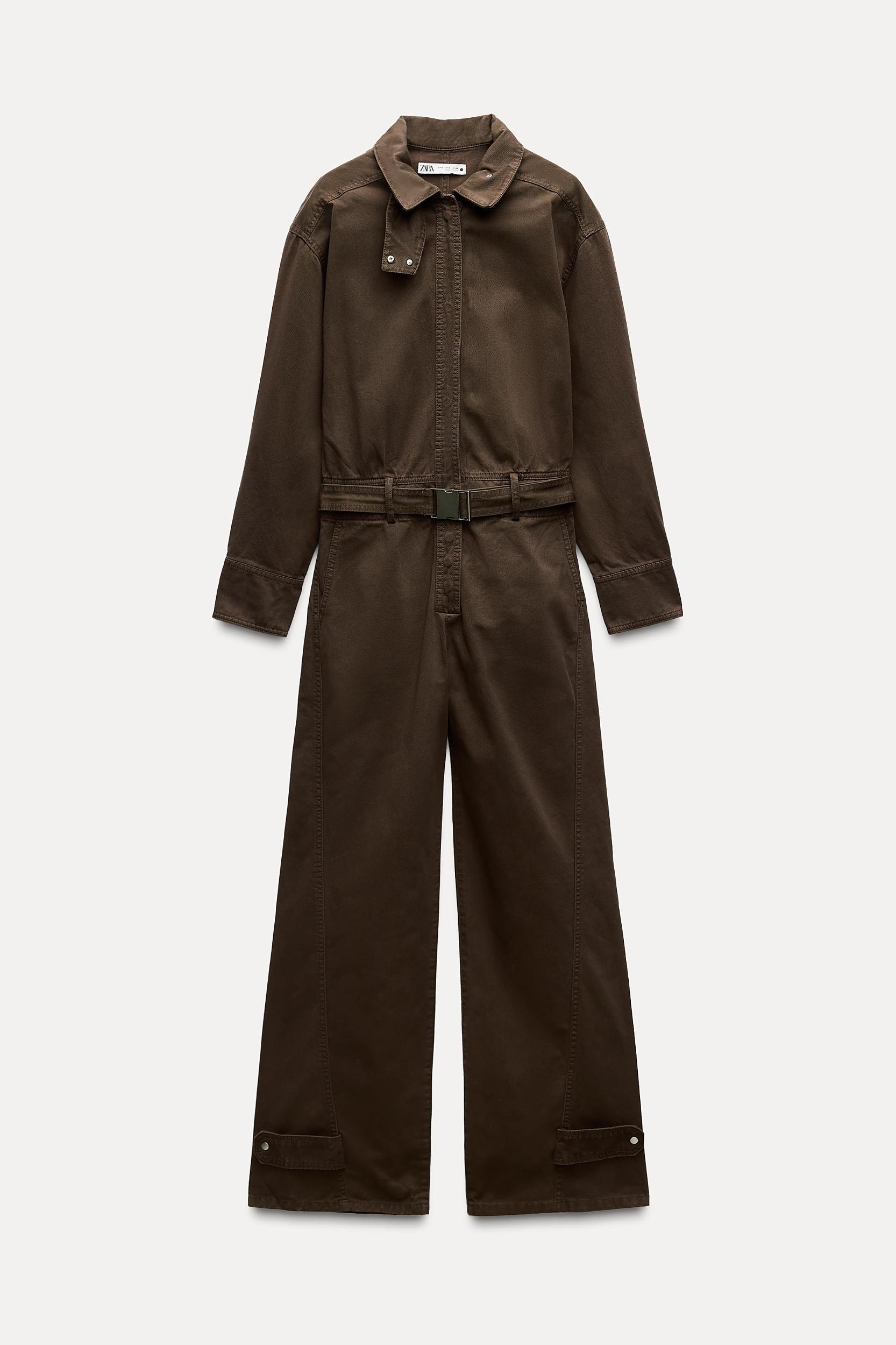 LONG BELTED JUMPSUIT ZW COLLECTION Product Image