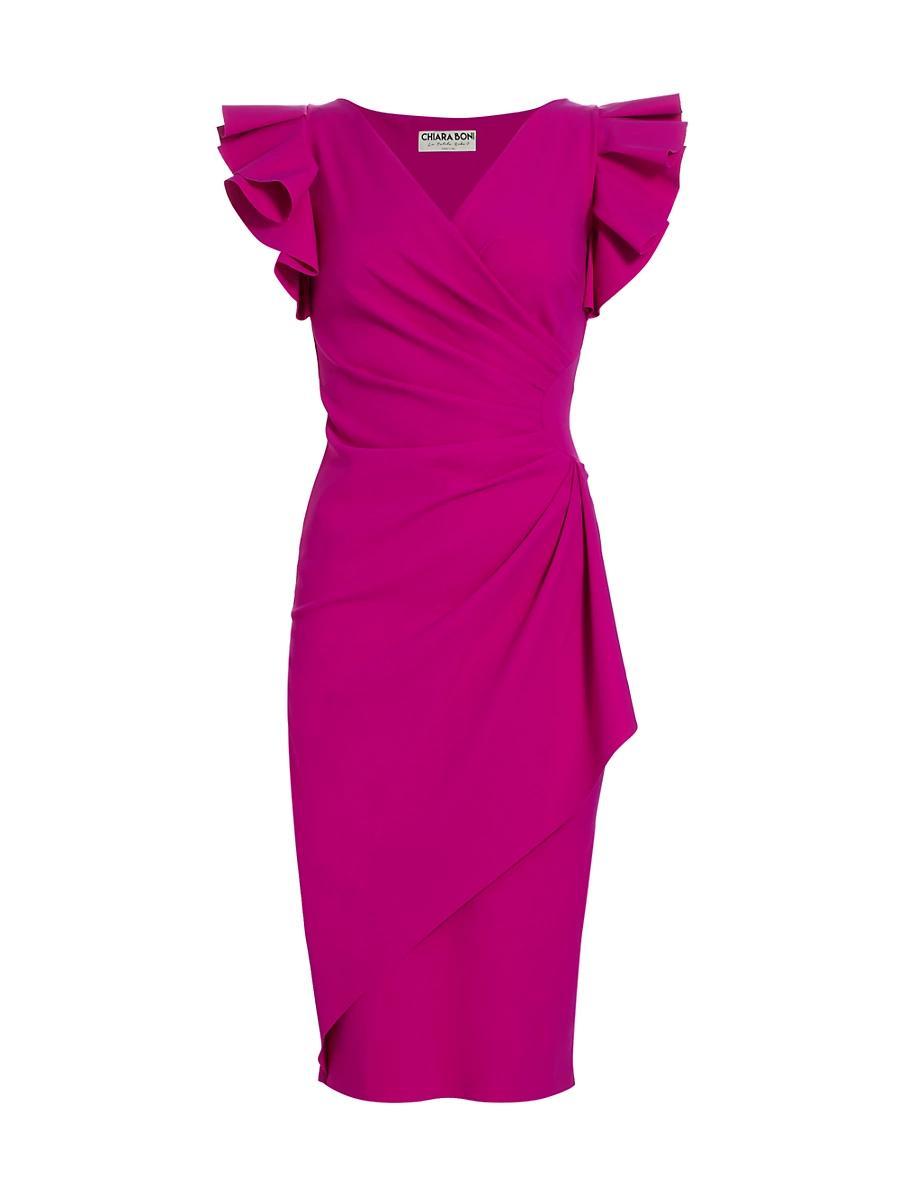 Womens Beaurisse Ruffled Sheath Dress Product Image
