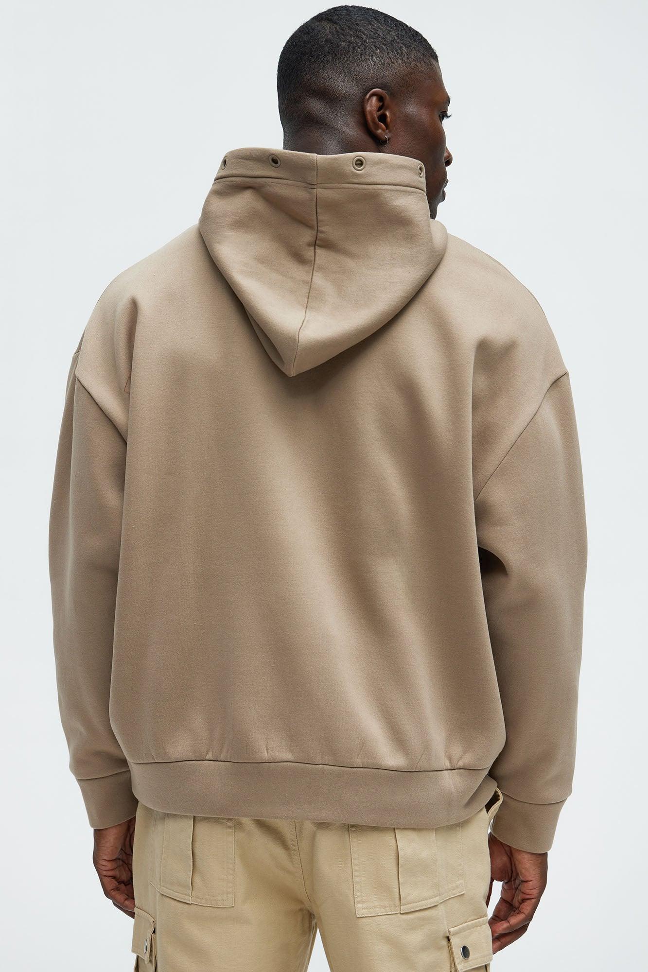 Saints Rivet Hoodie - Taupe Product Image