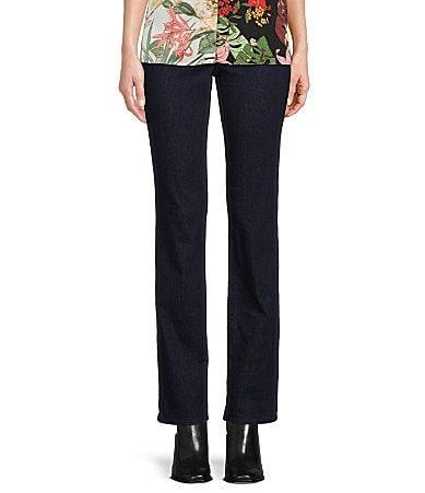 NYDJ Marilyn Stitching Straight Leg High Waisted Jeans Product Image