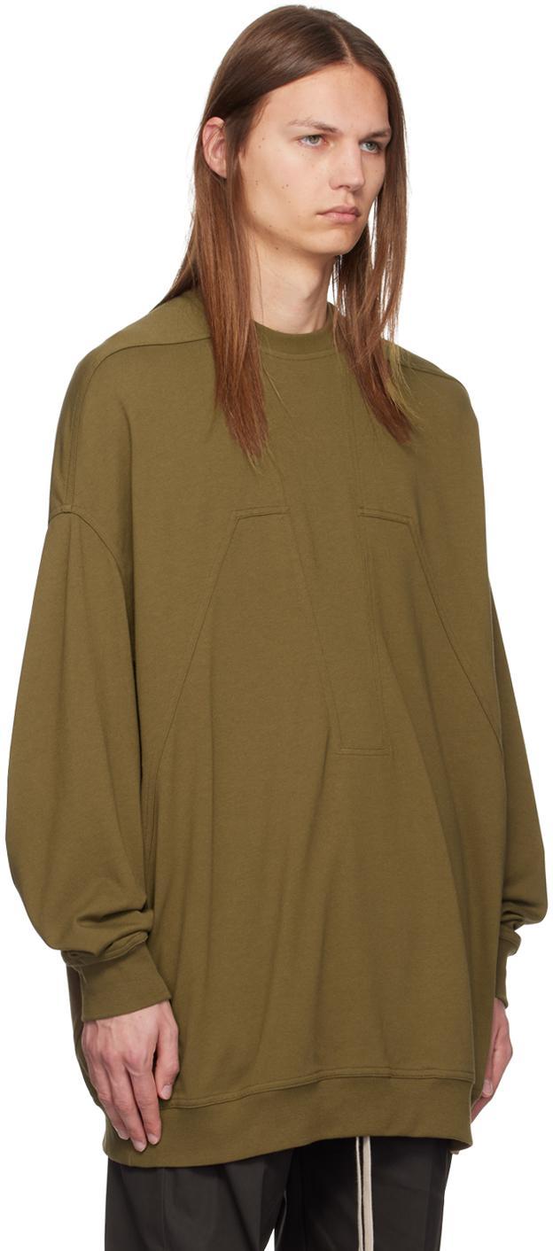 RICK OWENS Khaki Peter Sweatshirt In 35 Bean Product Image