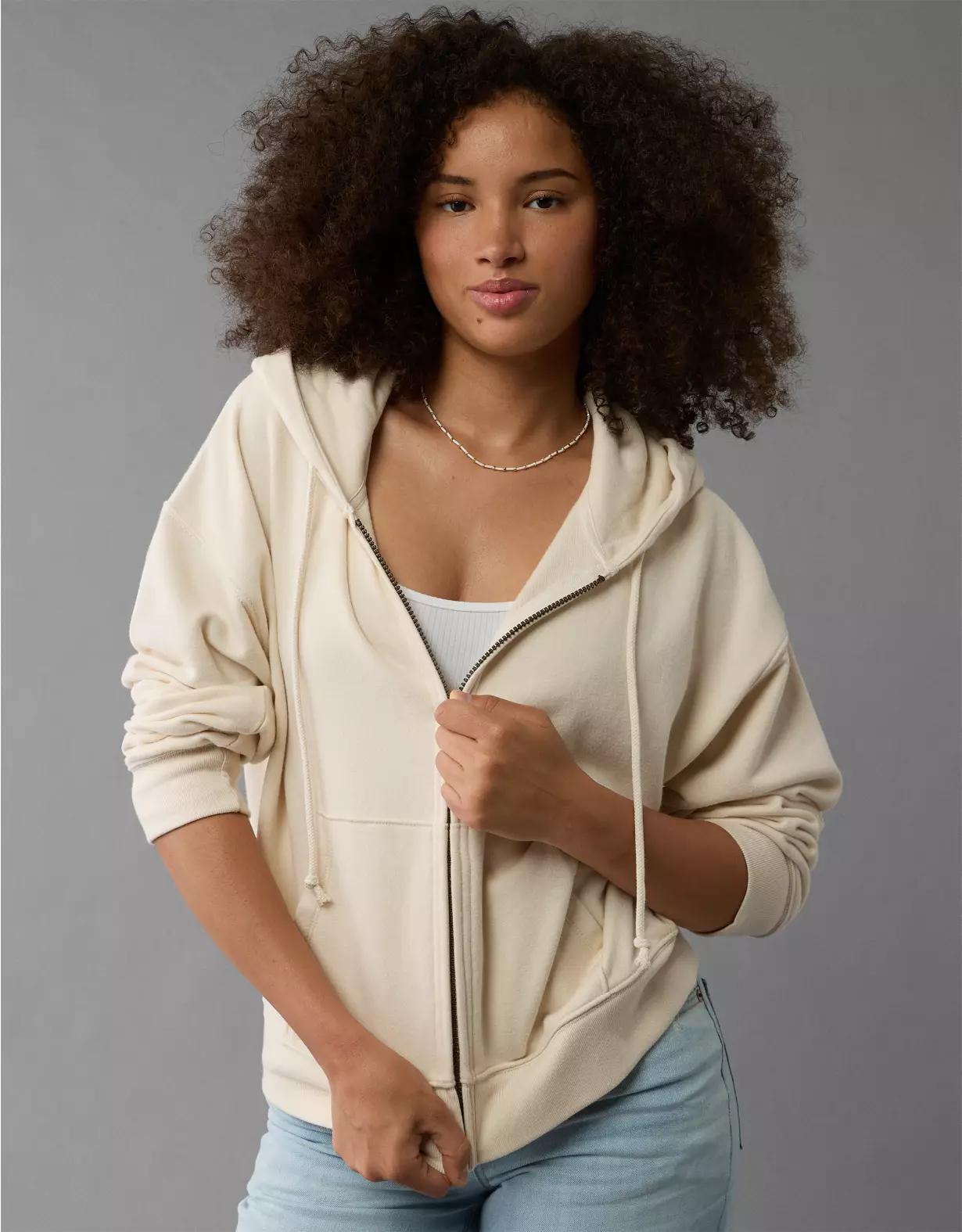 AE Fleece Zip-Up Hoodie Product Image