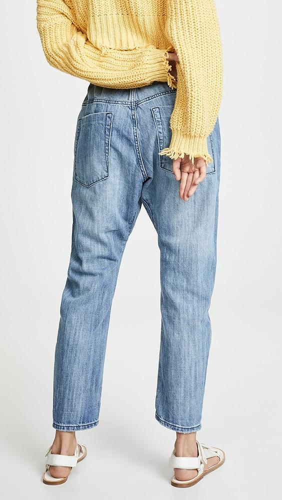 One Teaspoon Shabbies Drawstring Boyfriend Jeans | Shopbop Product Image