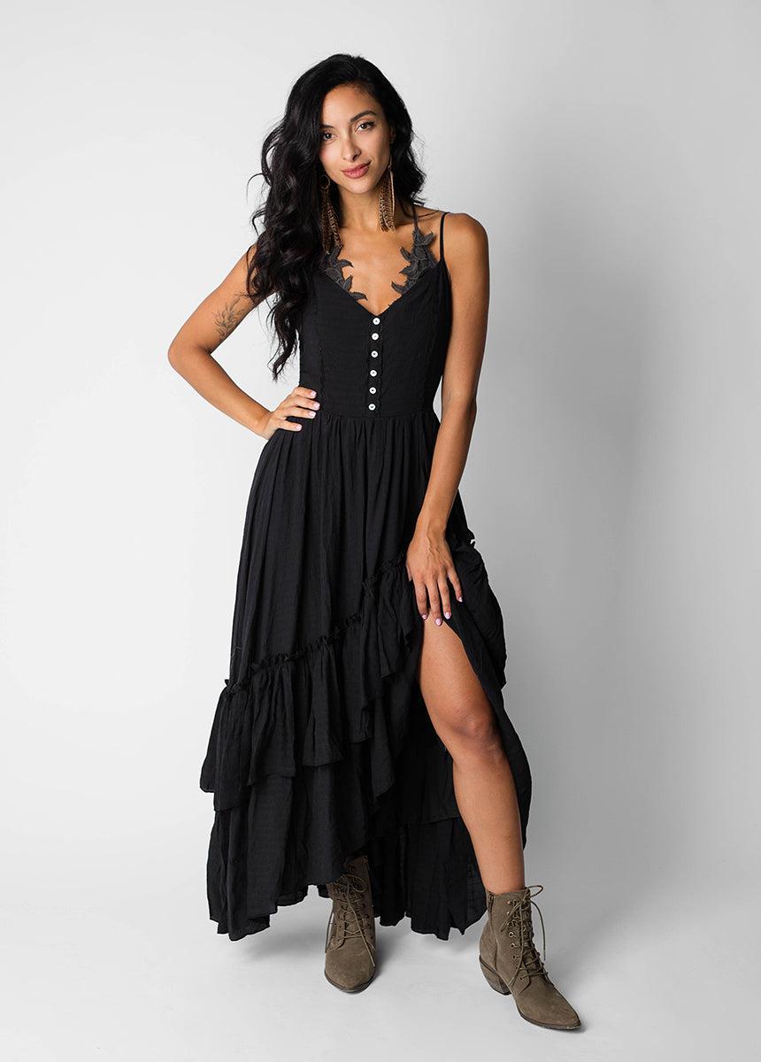 Everlie Dress in Black Female Product Image