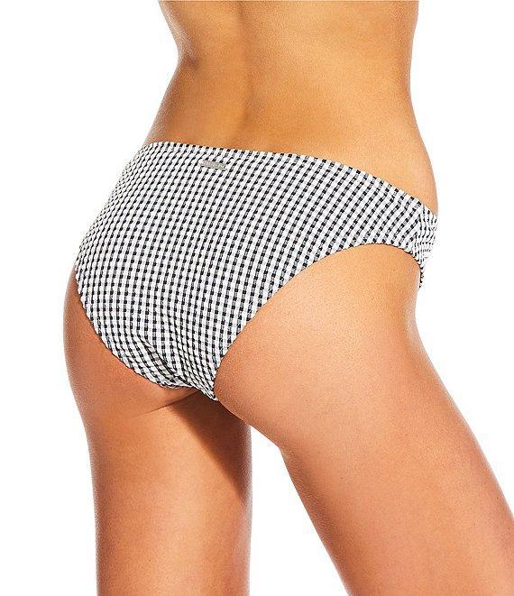 Billabong Smocked Texture Wave Check Bond Hipster Swim Bottom Product Image
