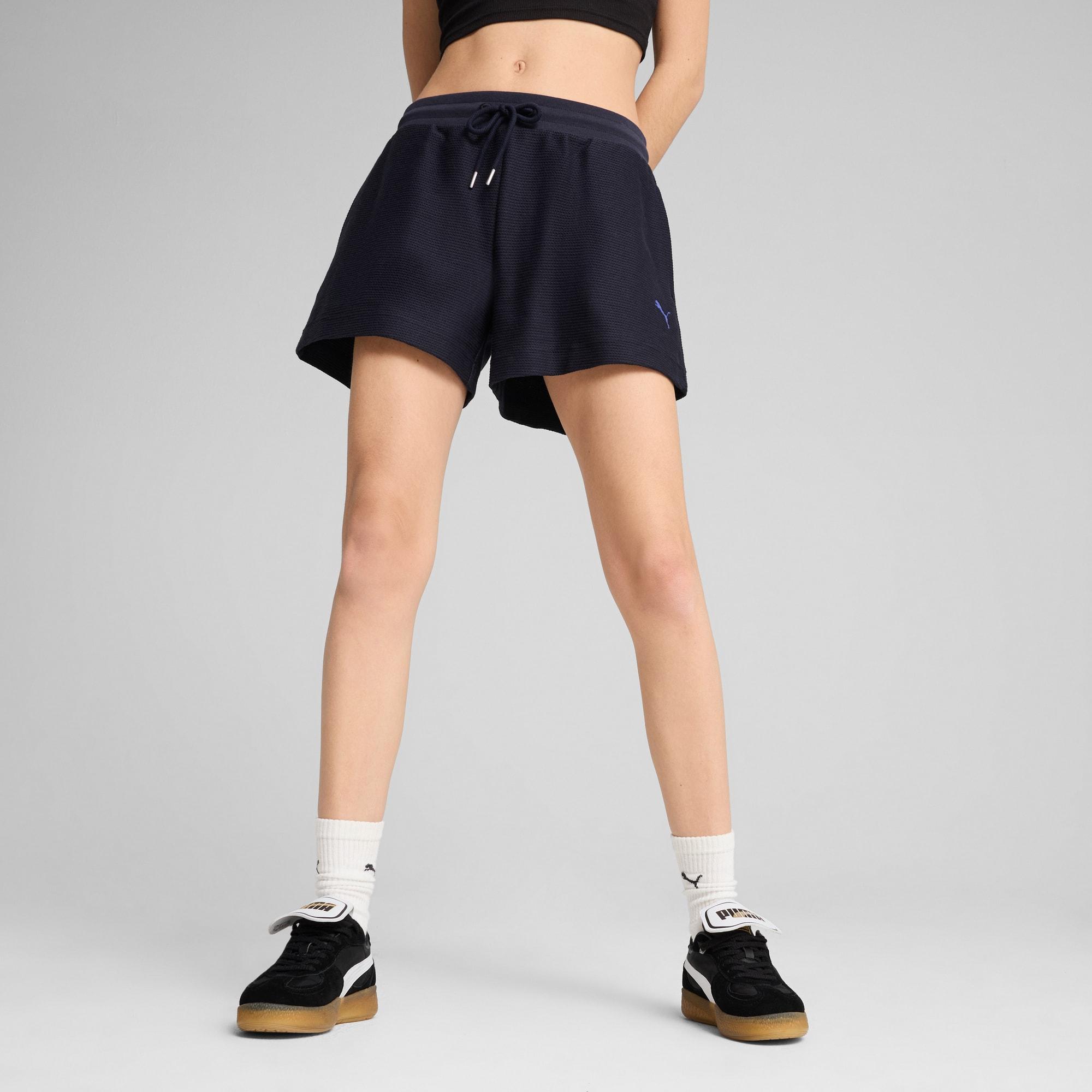 PUMA Premium Essentials A-Line Women's 4" Jacquard Shorts Product Image