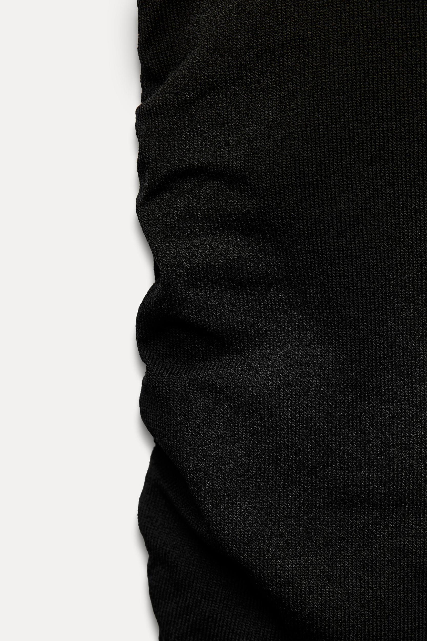 DRAPED KNIT DRESS Product Image