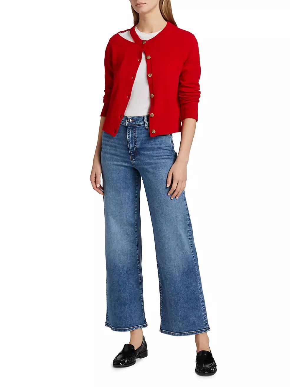 Pencil Crop Mid-Rise Jeans Product Image