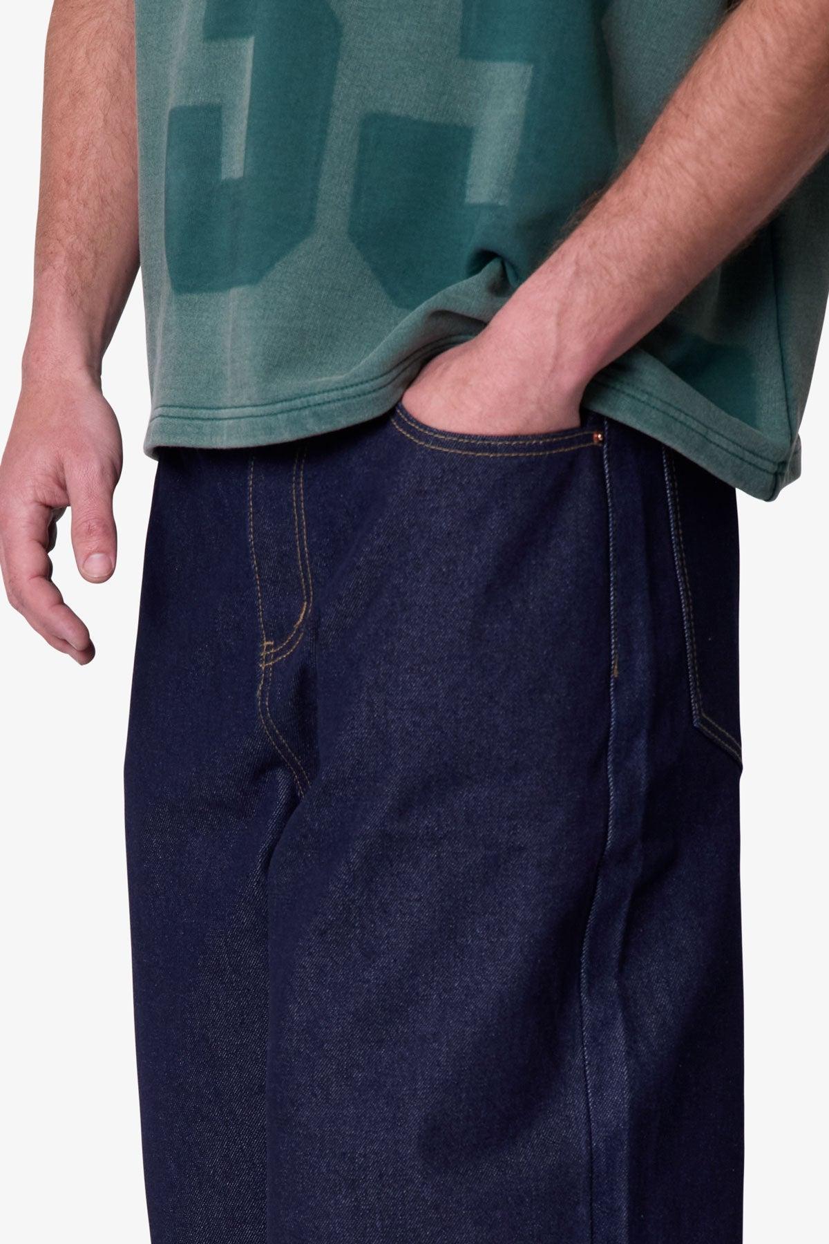 Raw Ultra Baggy Denim Shorts - Rinsed Indigo Product Image