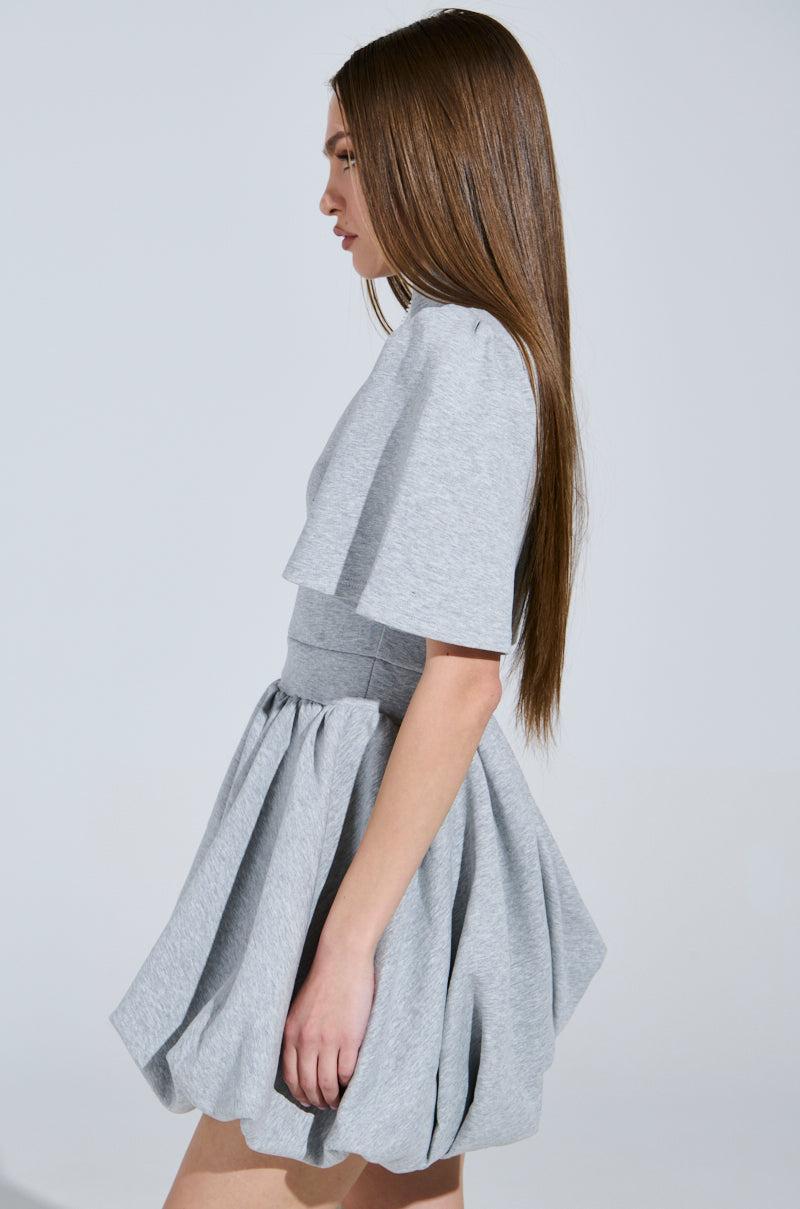 NAME OF THE GAME SHORT SLEEVE ZIPPERED MINI DRESS Product Image