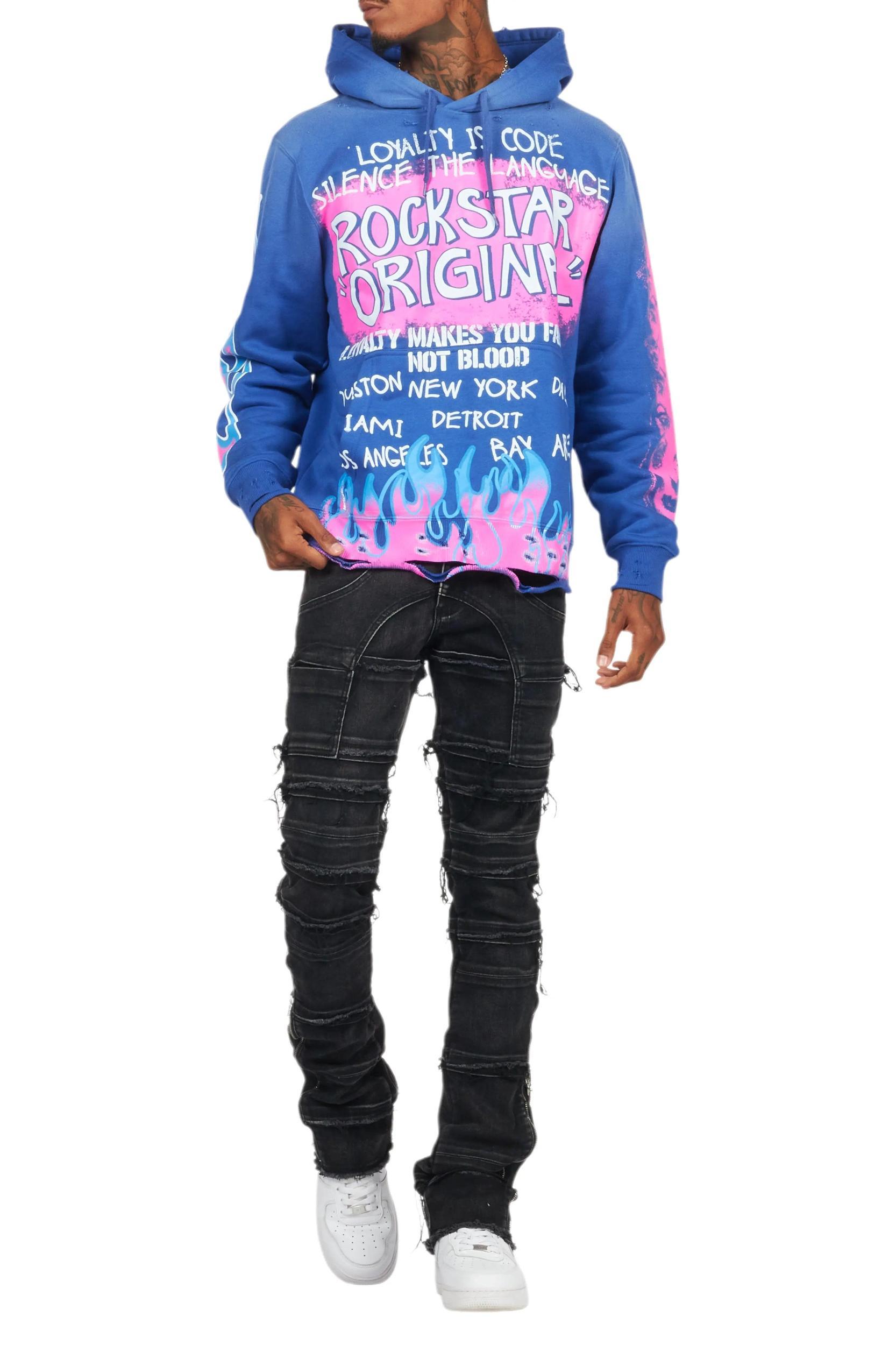 Horado Dark Grey  Stacked Flare Jeans Male Product Image