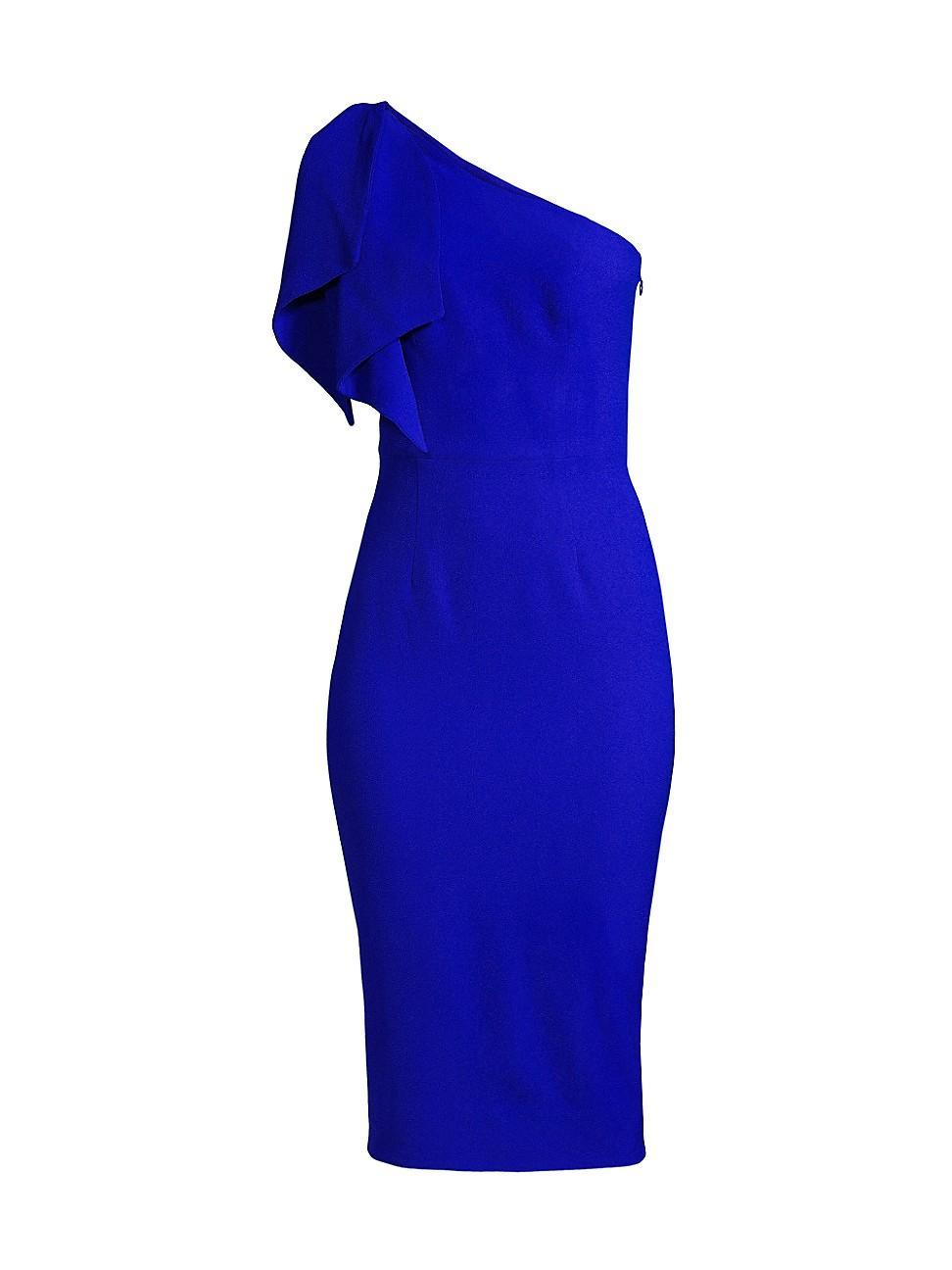 Dress the Population Tiffany One Shoulder Midi Dress Product Image