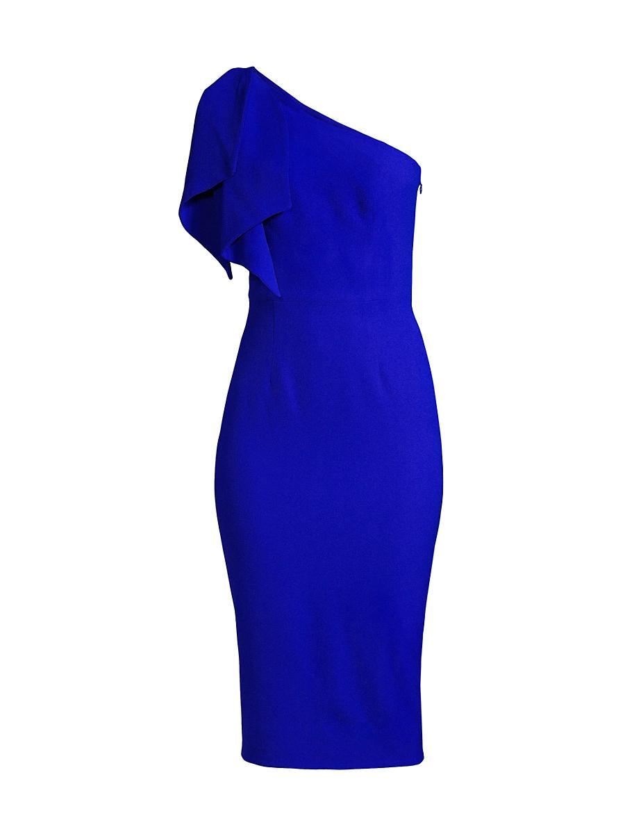 Dress the Population Tiffany One Shoulder Midi Dress Product Image